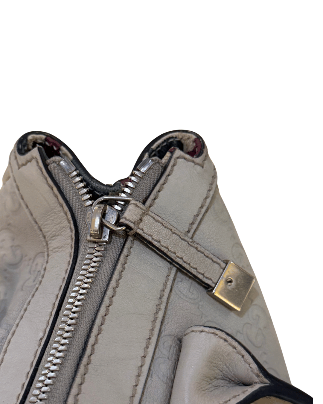 BORSA GUCCISSIMA COLOR GHIACCIO DOPPI MANICI