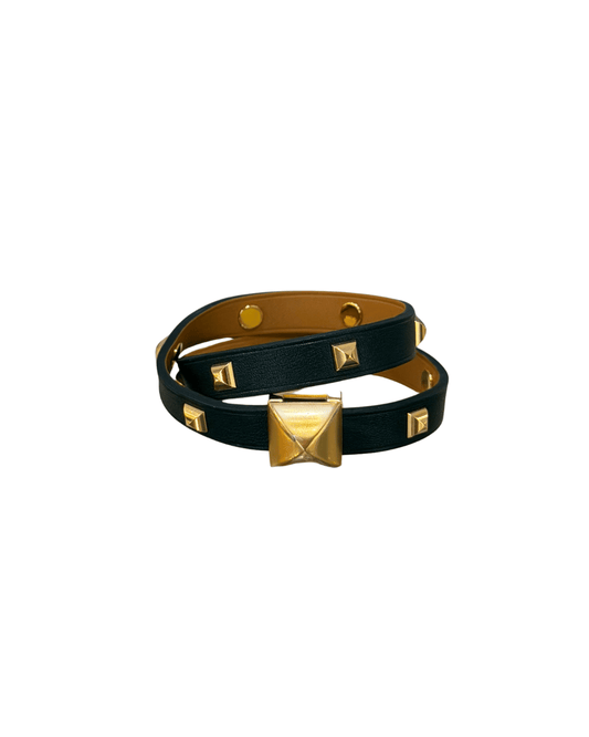 BRACCIALE HERMES NERO MEDOR INFINI DOUBLE TOUR Tg S