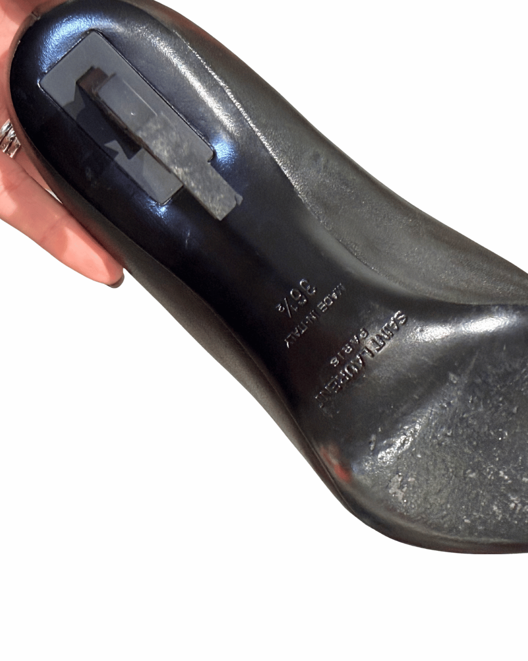 DECOLLETE OPYUM YSL PELLE LISCIA NERA Nr 36.5