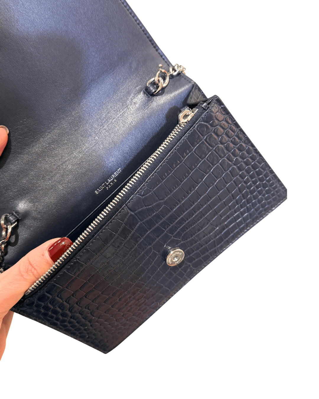 WOC YSL STAMPA COCCO BLU NAVY