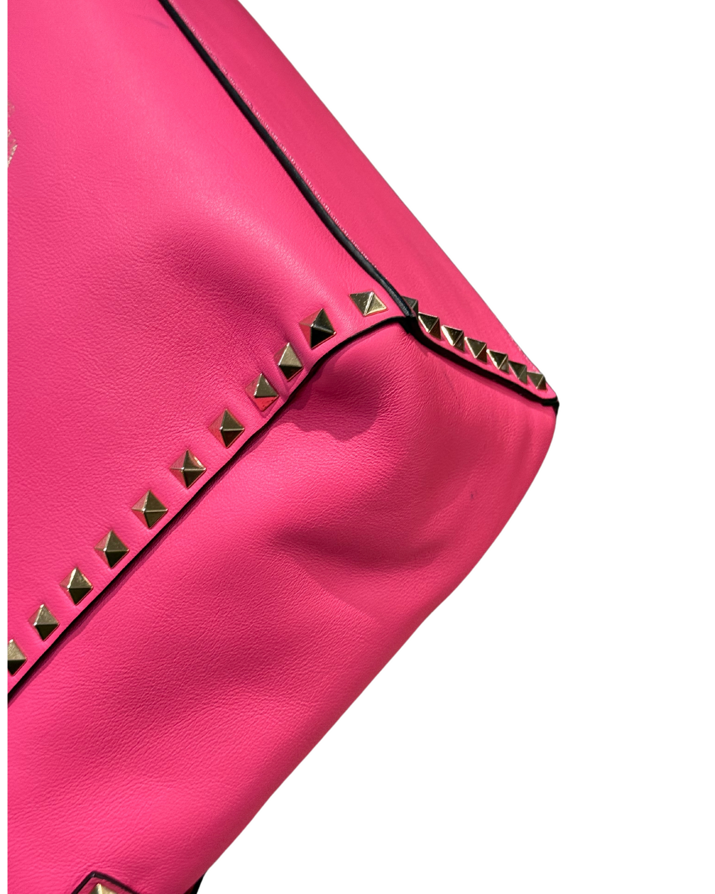 BORSA VALENTINO GARAVANI ROCKSTUD TOTE FLUO