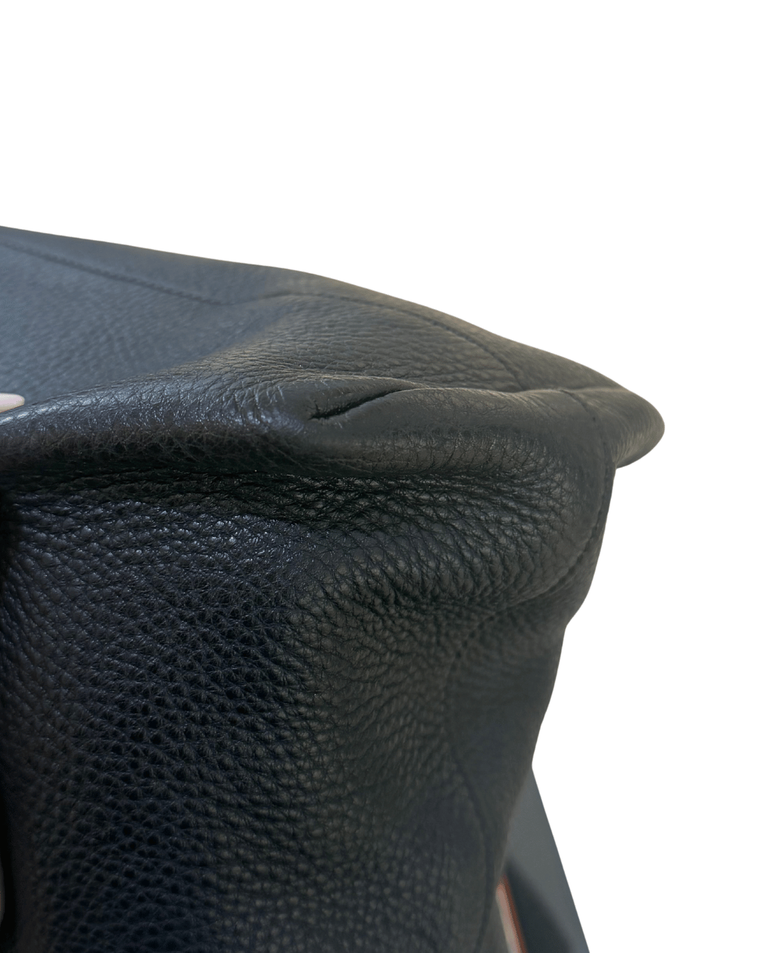 BORSA PRADA PELLE NERA MARTELLATA CON TRACOLLA