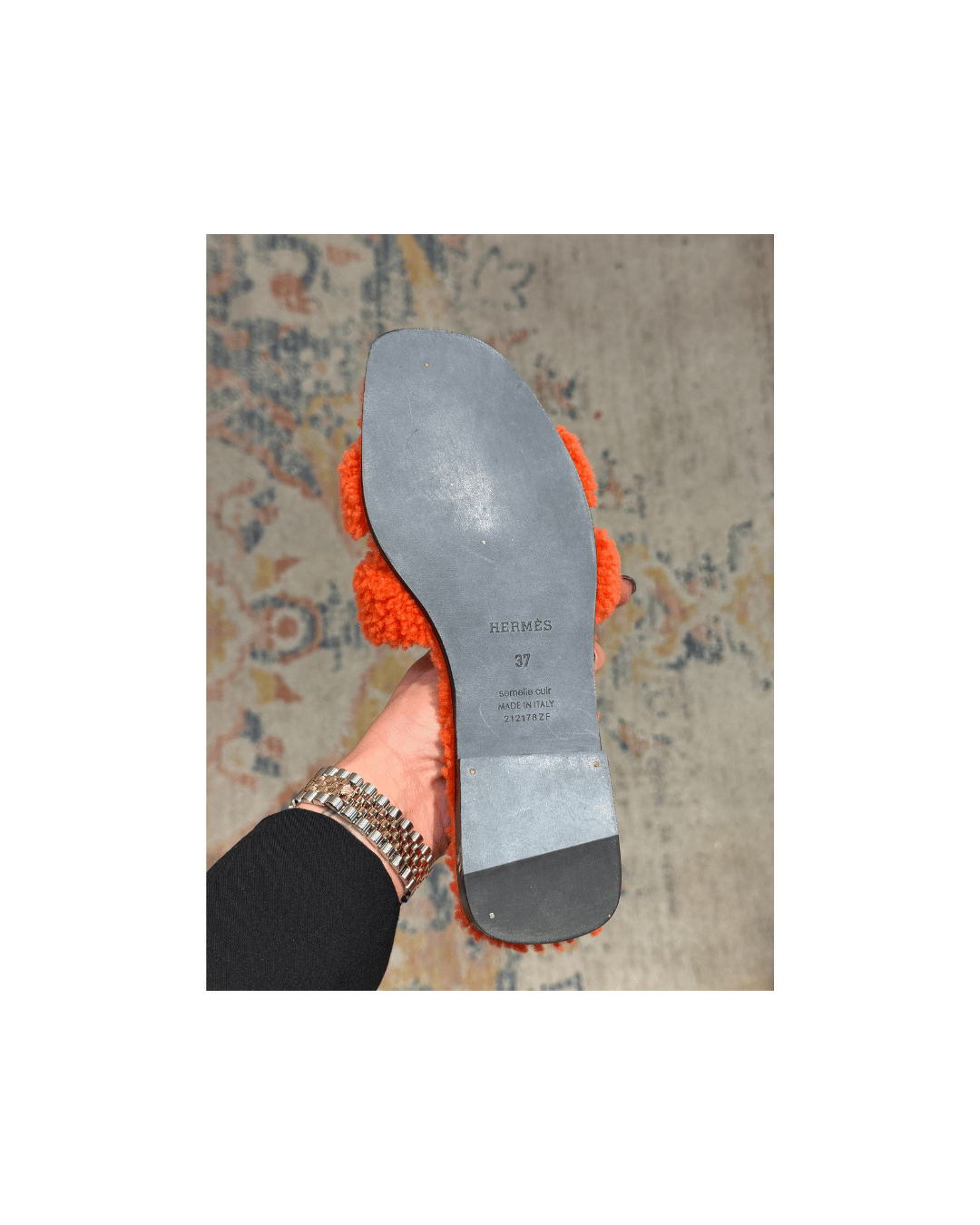 SANDALI ORAN SHEARLING ARANCIONI Nr 37