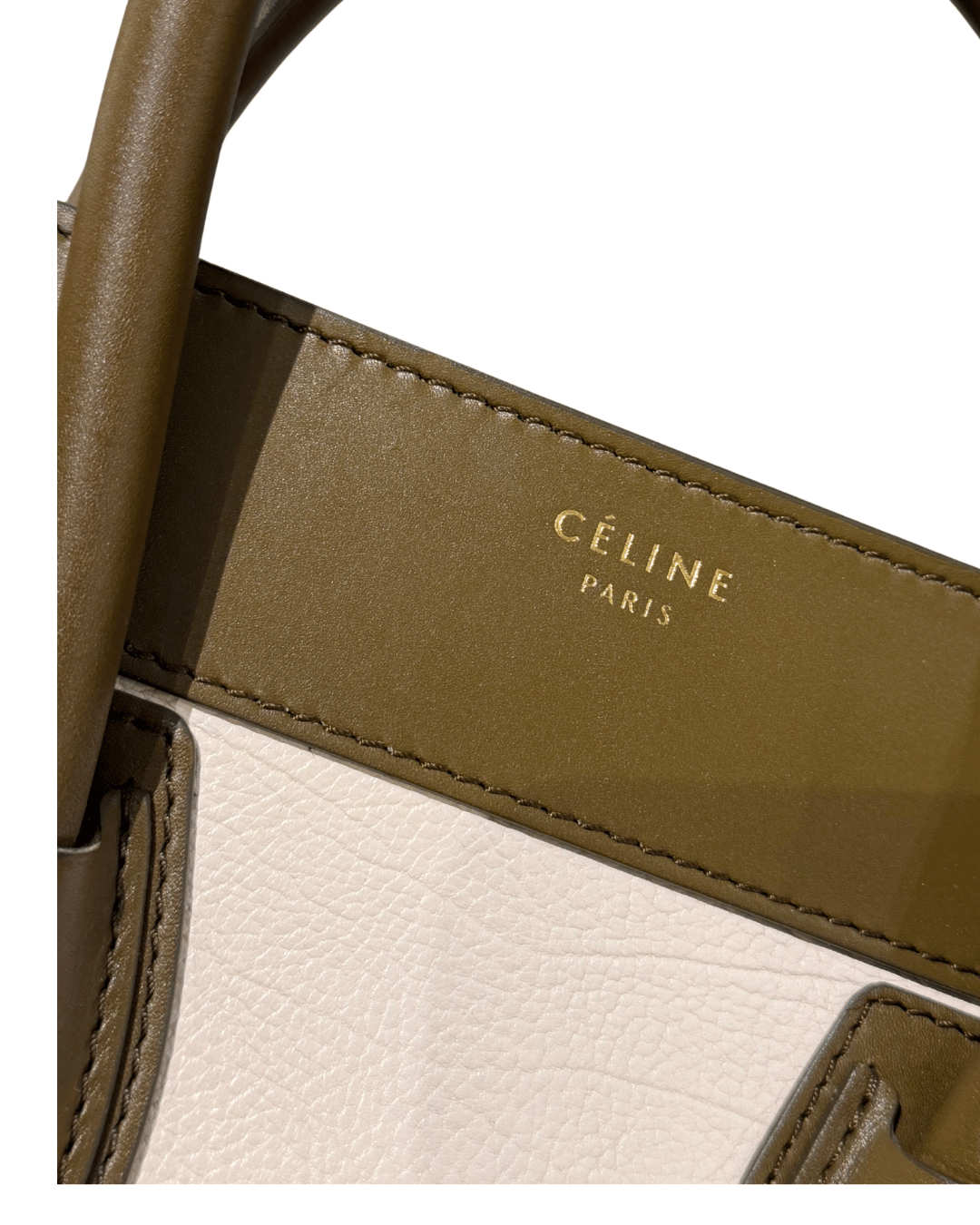 CELINE LUGGAGE TRICOLORE PELLE E SUEDE