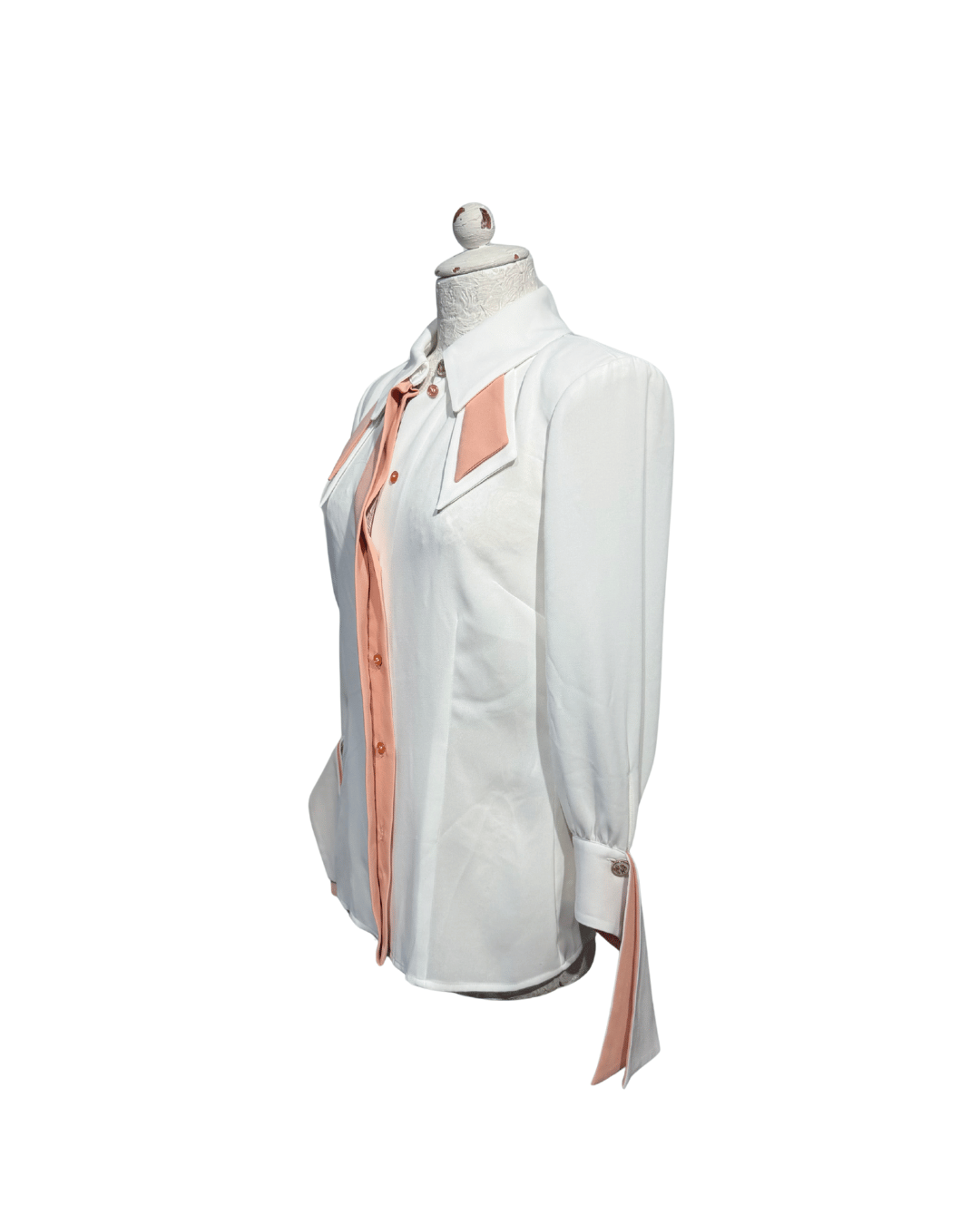 CAMICIA ELISABETTA FRANCHI BIANCA E ROSA Tg 40