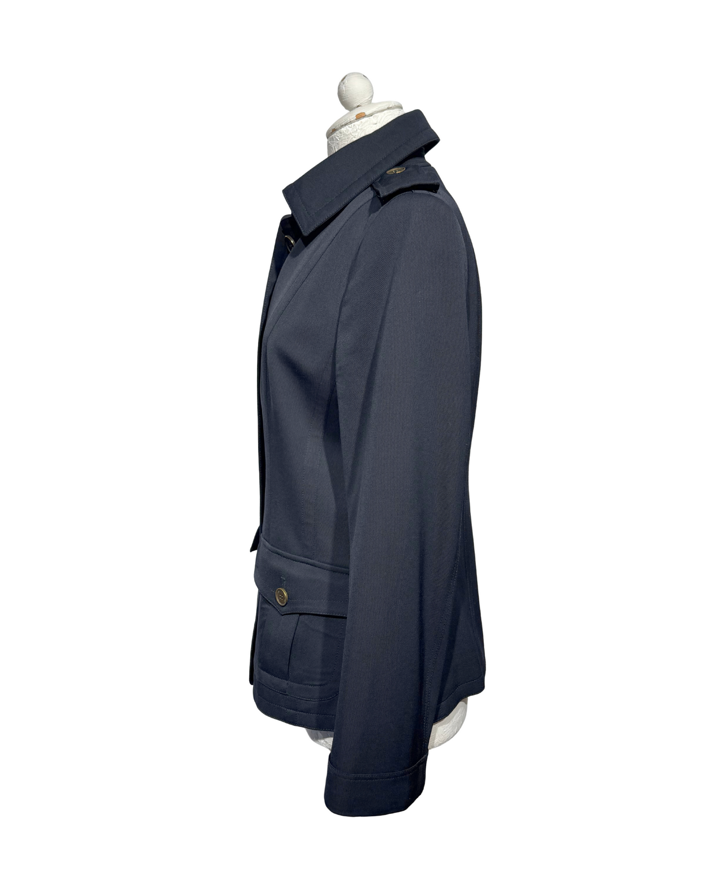 GIACCA BURBERRY LANA BLU NAVY