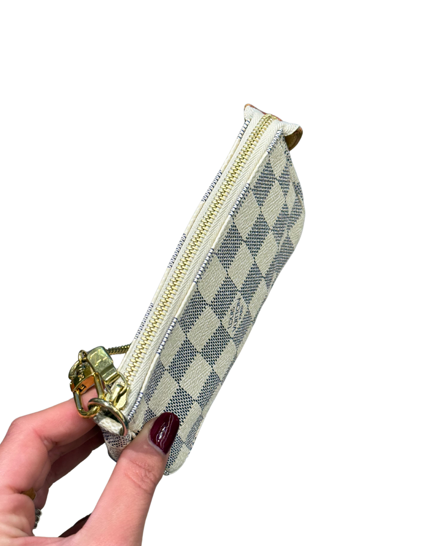 POCHETTE DAMIER AZUR ACCESSORISE