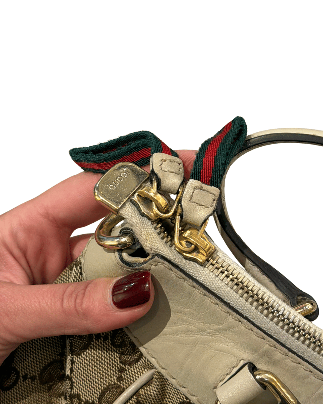 GUCCI JOY BOSTON TELA GG SUPREME RIFINITURE AVORIO
