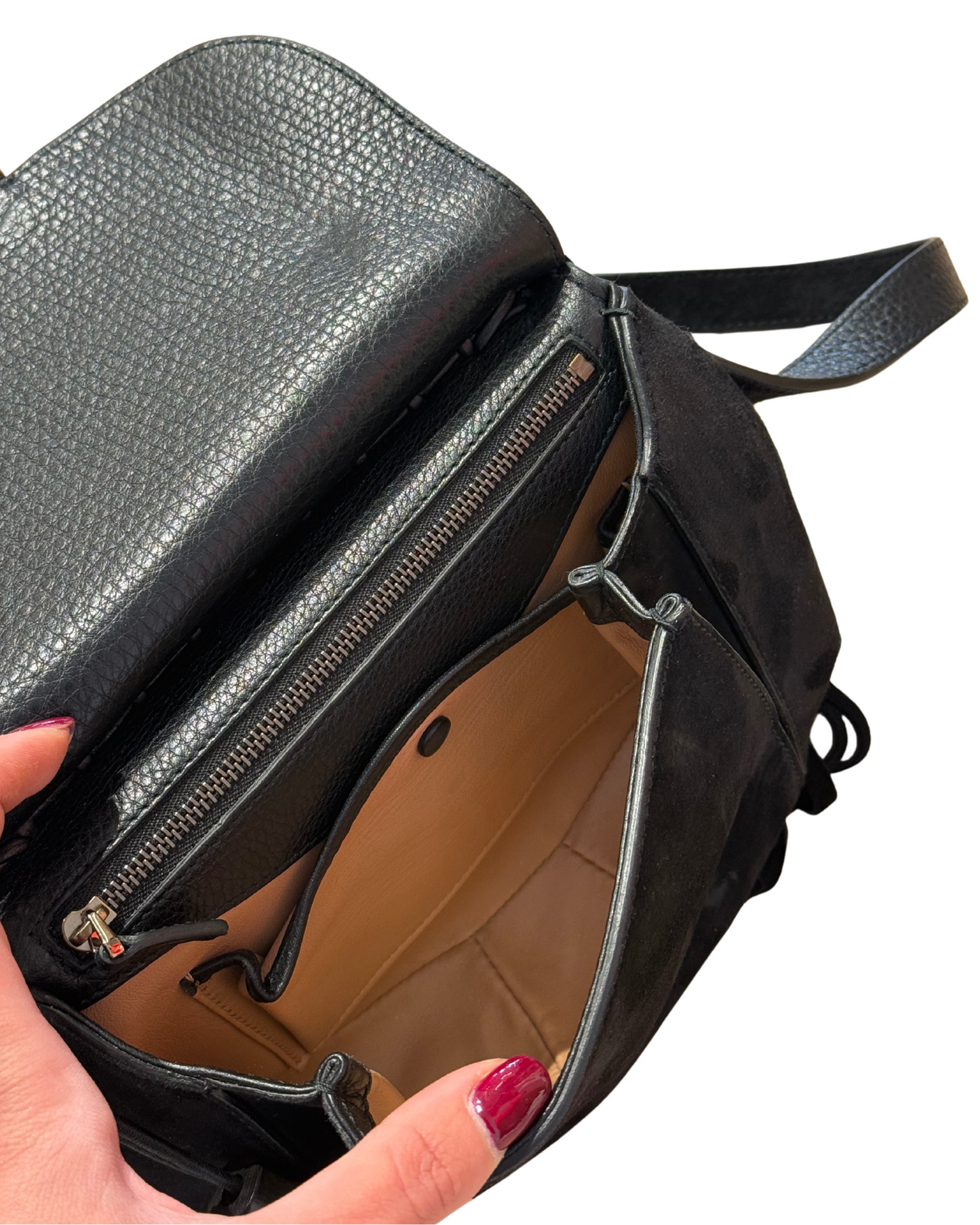 BORSA GUCCI NERA FRANGE