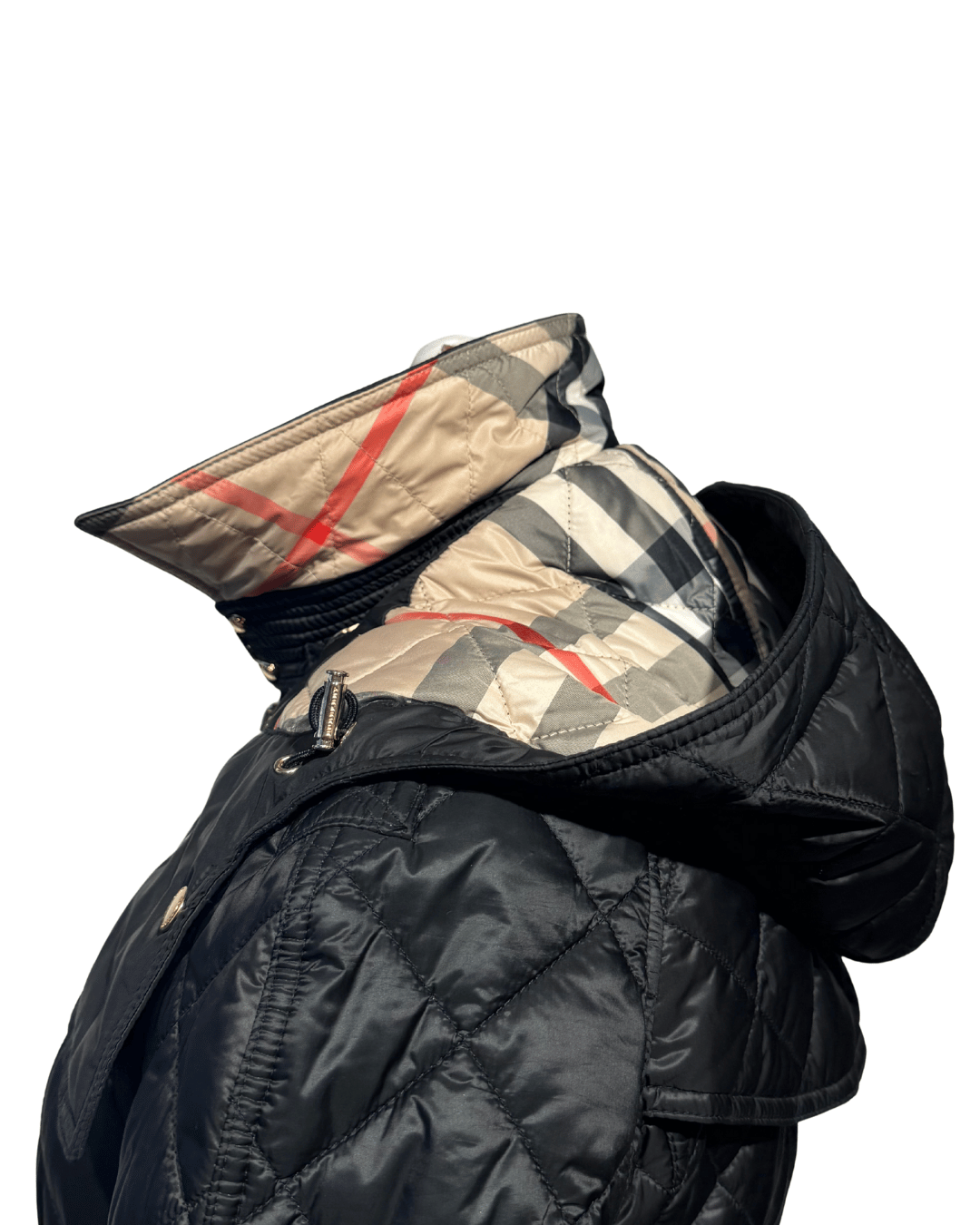 PIUMINO BURBERRY NERO TRAPUNTATO Tg S