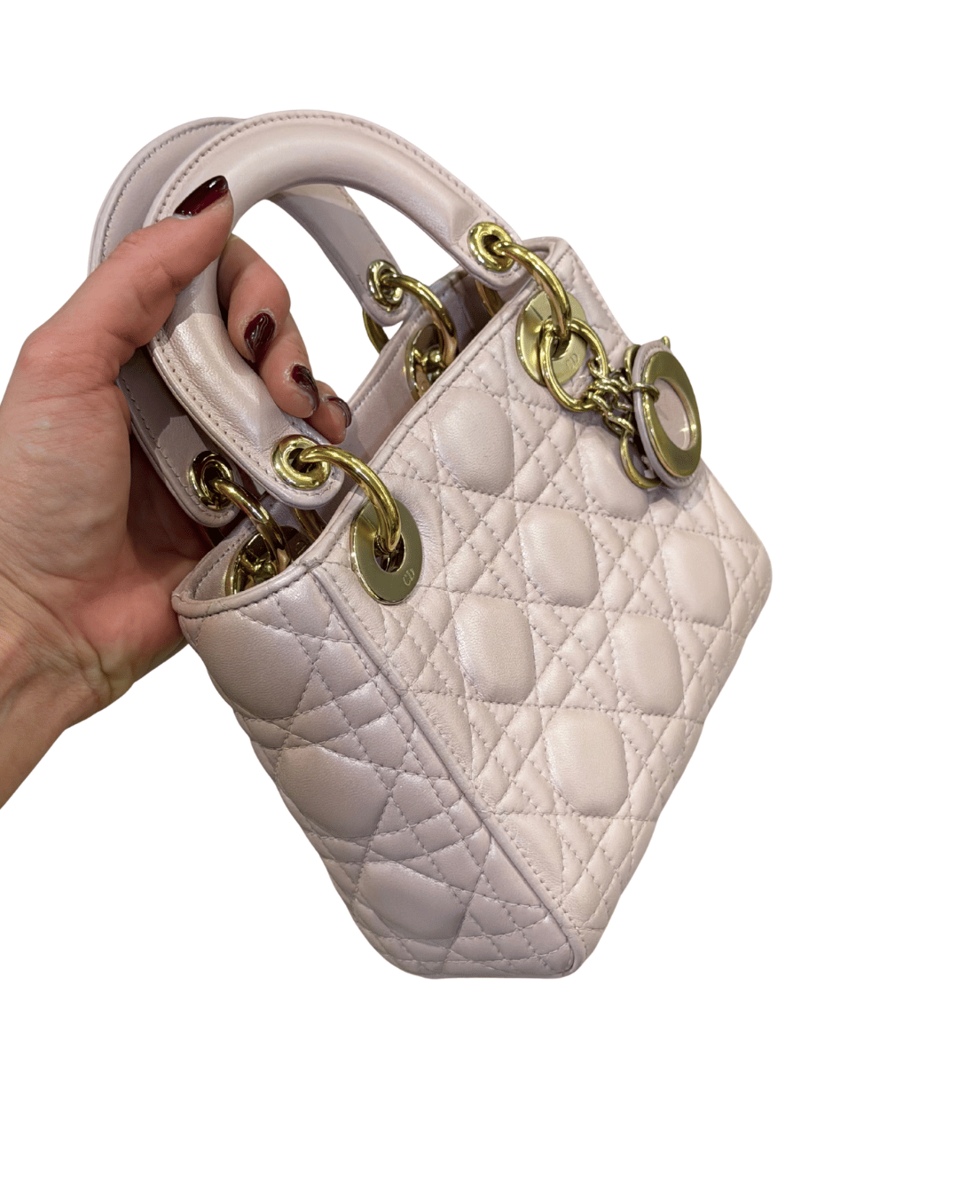 MINI LADY DIOR ROSA PERLA