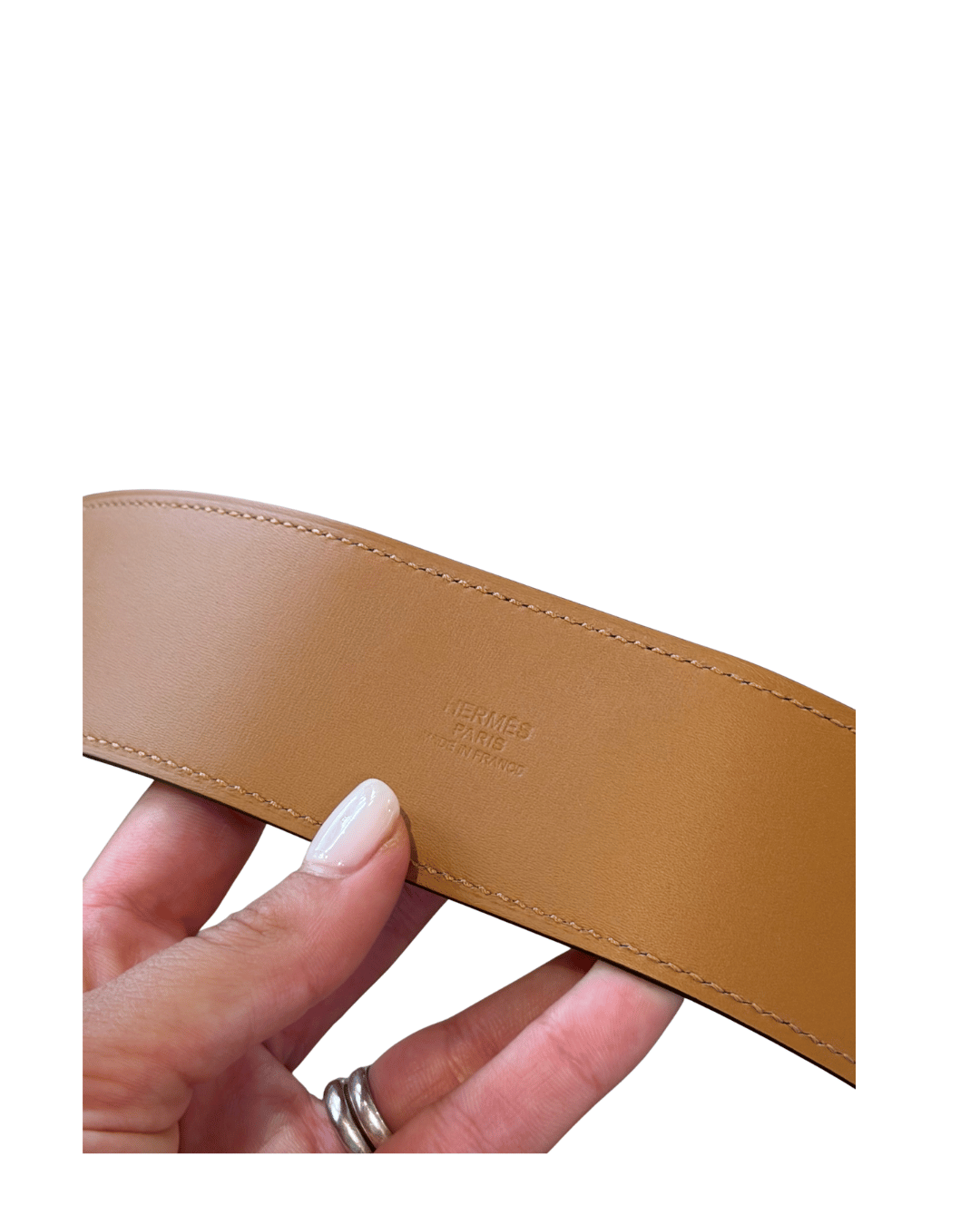 CINTURA HERMES COLLIER DE CHIEN MARRONE 80
