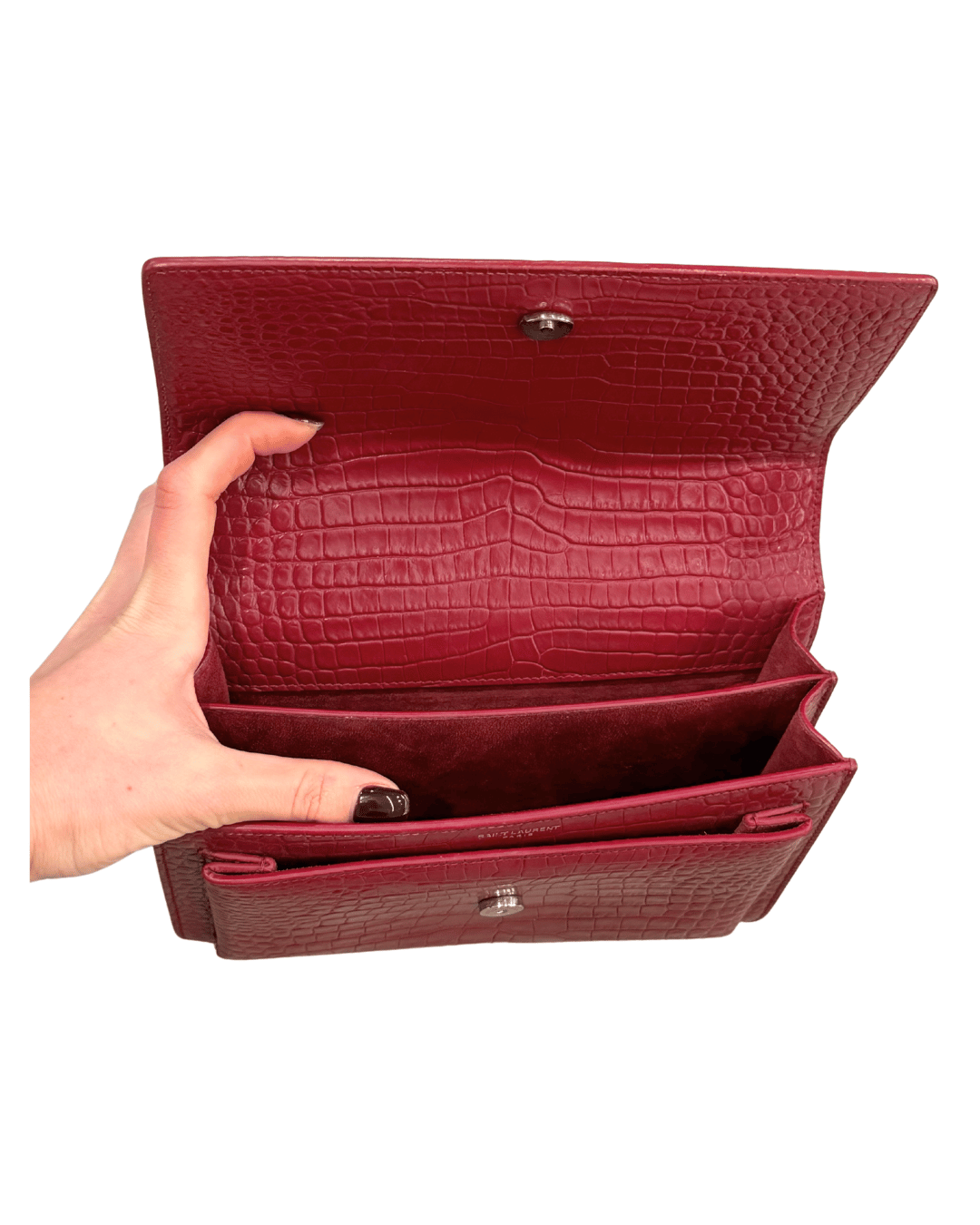 SUNSET YSL STAMPA COCCO BORDEAUX/VINACCIA