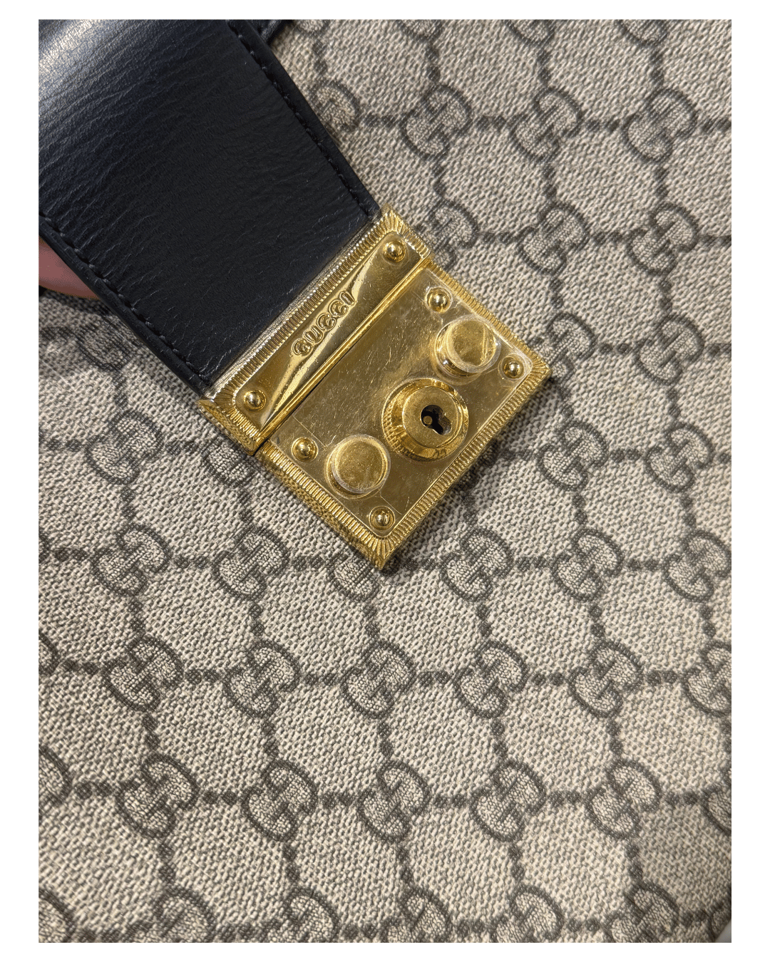 GUCCI PADLOCK GG SUPREME RIFINITURE NERE
