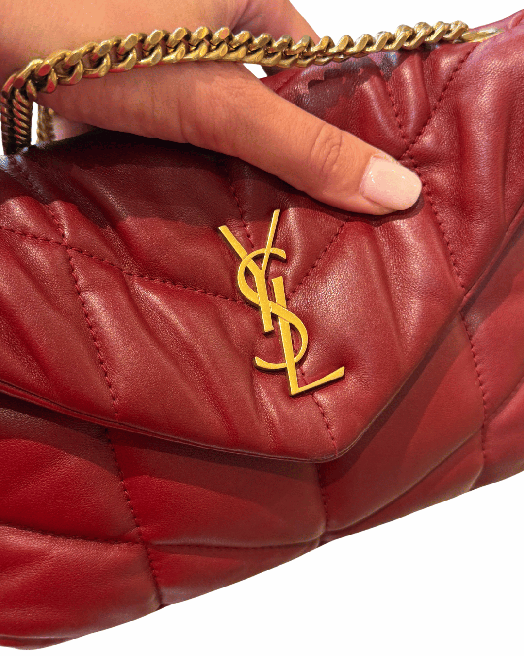 PUFFER TOY YSL ROSSA/BORDEAUX