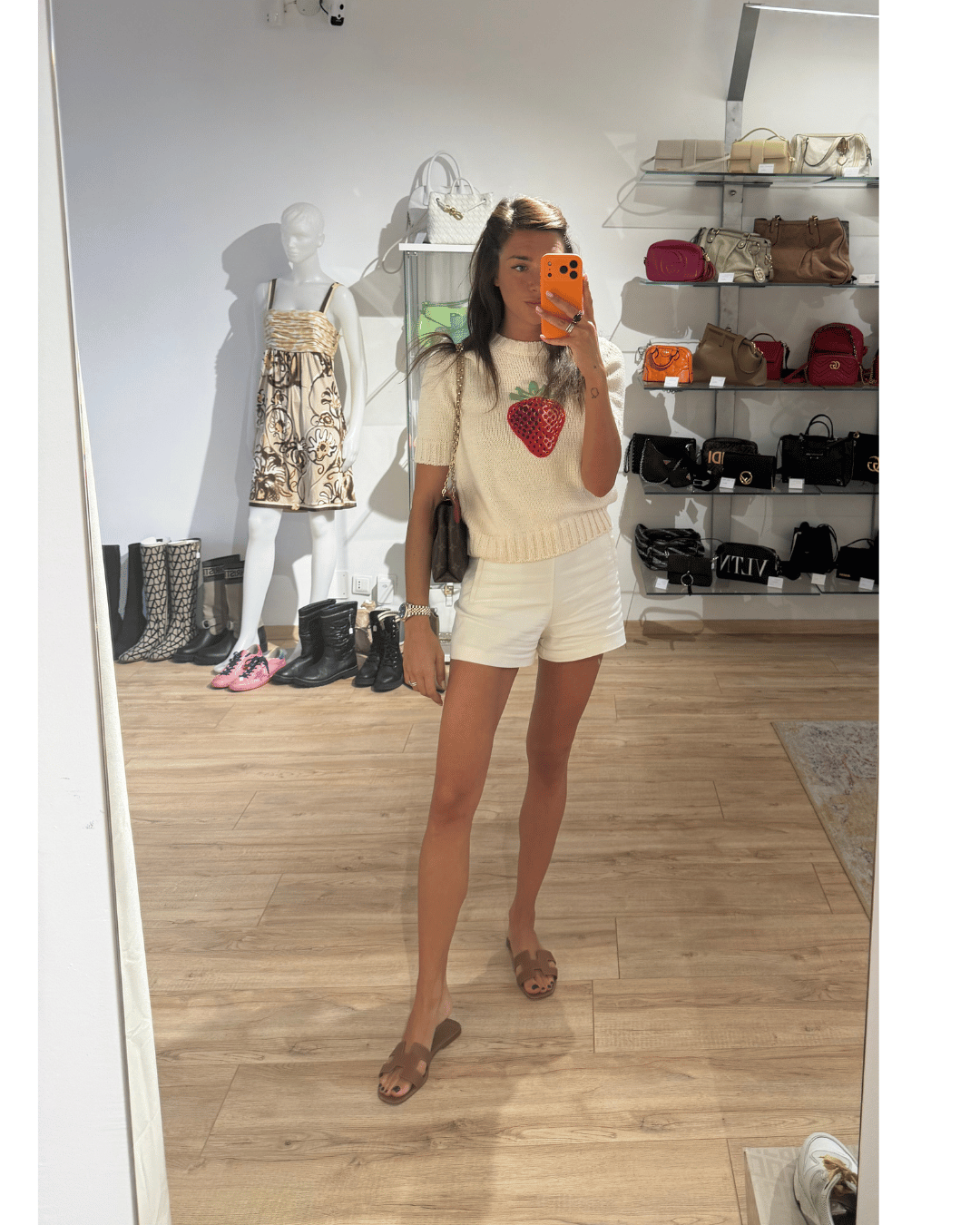 MAGLIA COTONE SPORTMAX CON FRAGOLA Tg M