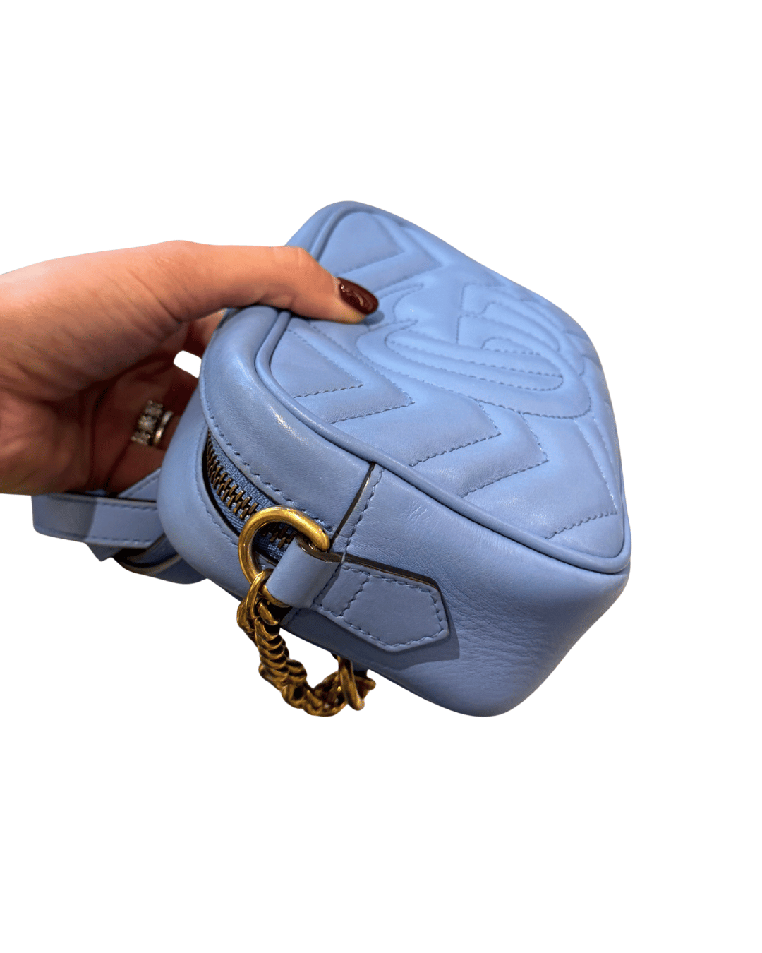 MINI CAMERA BAG GUCCI AZZURRA