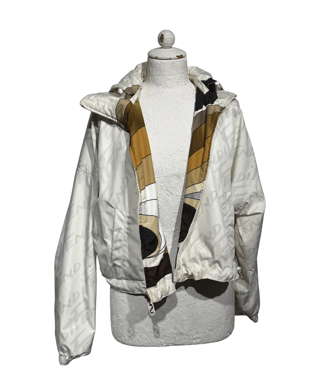 GIACCHINO FENDI REVERSIBILE CON CAPPUCCIO