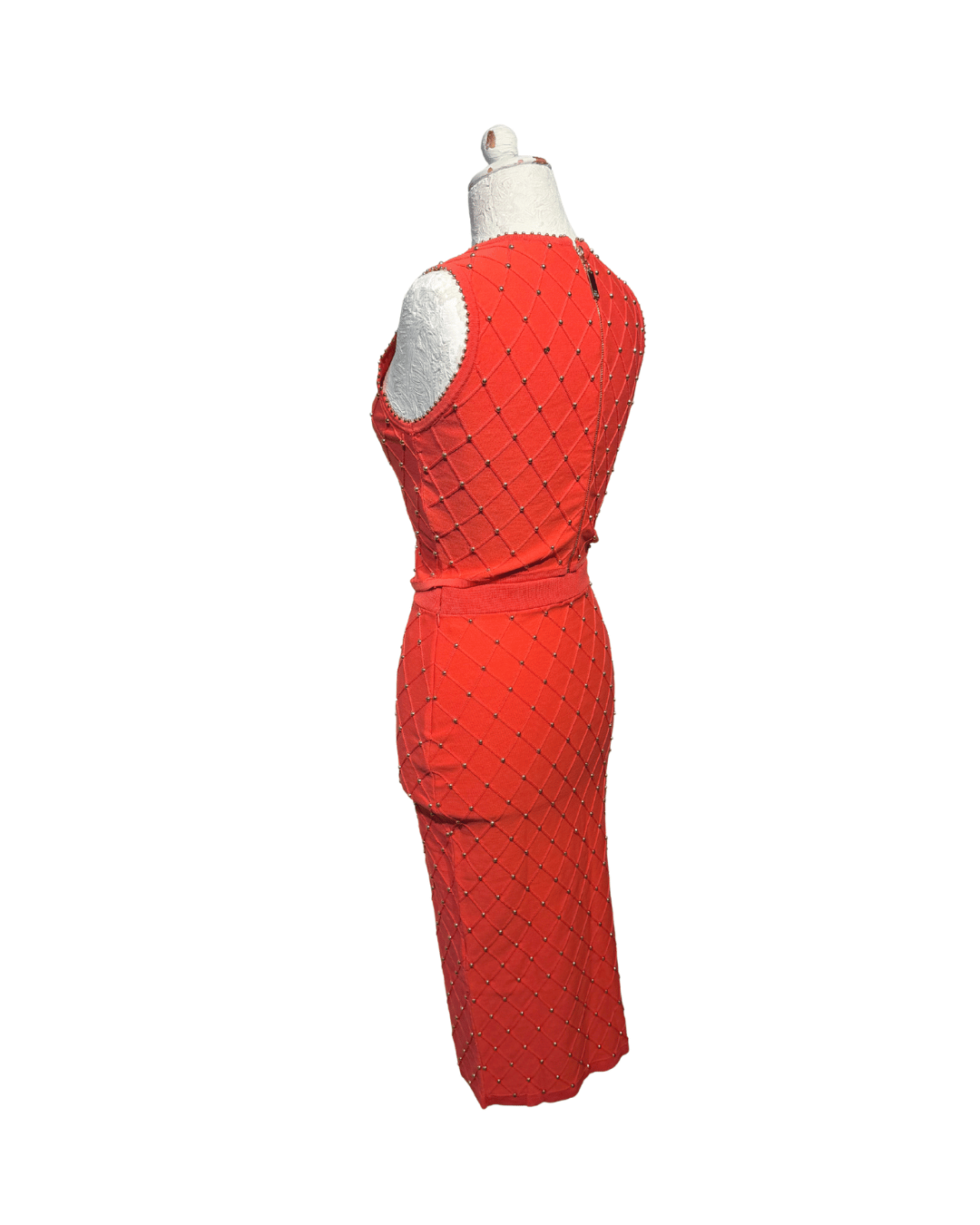 COMPLETO ELISABETTA FRANCHI CORALLO GONNA E TOP tg 42