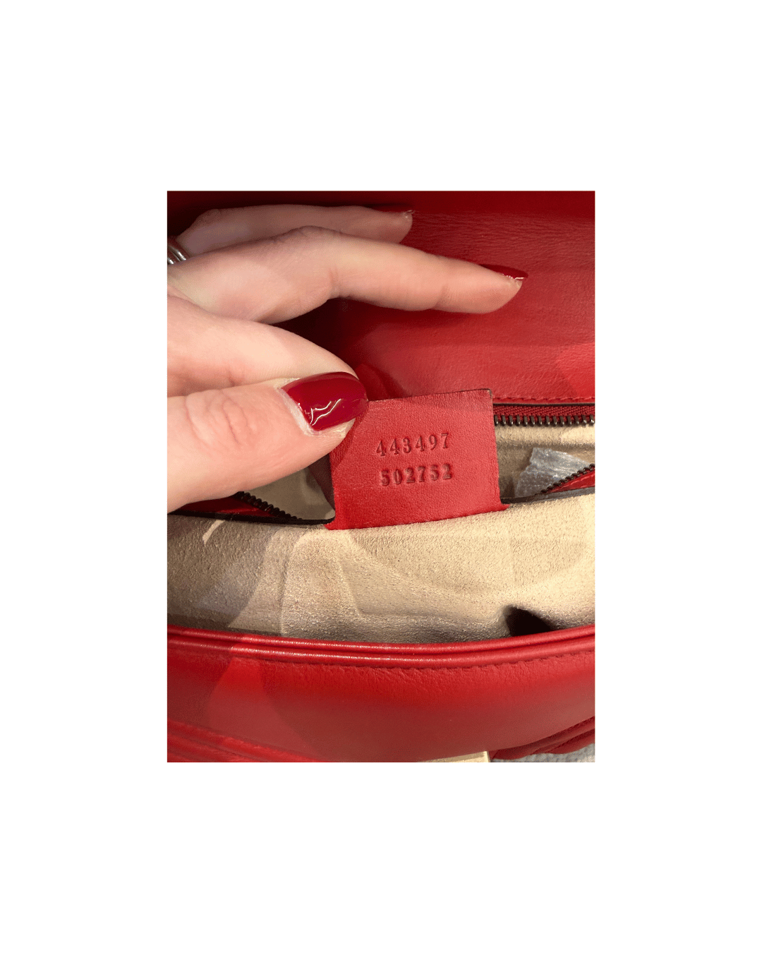 GUCCI MARMONT 26 ROSSA