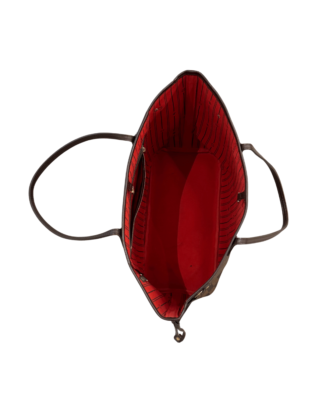 NEVERFULL MM DAMIER EBENE INTERNO ROSSO