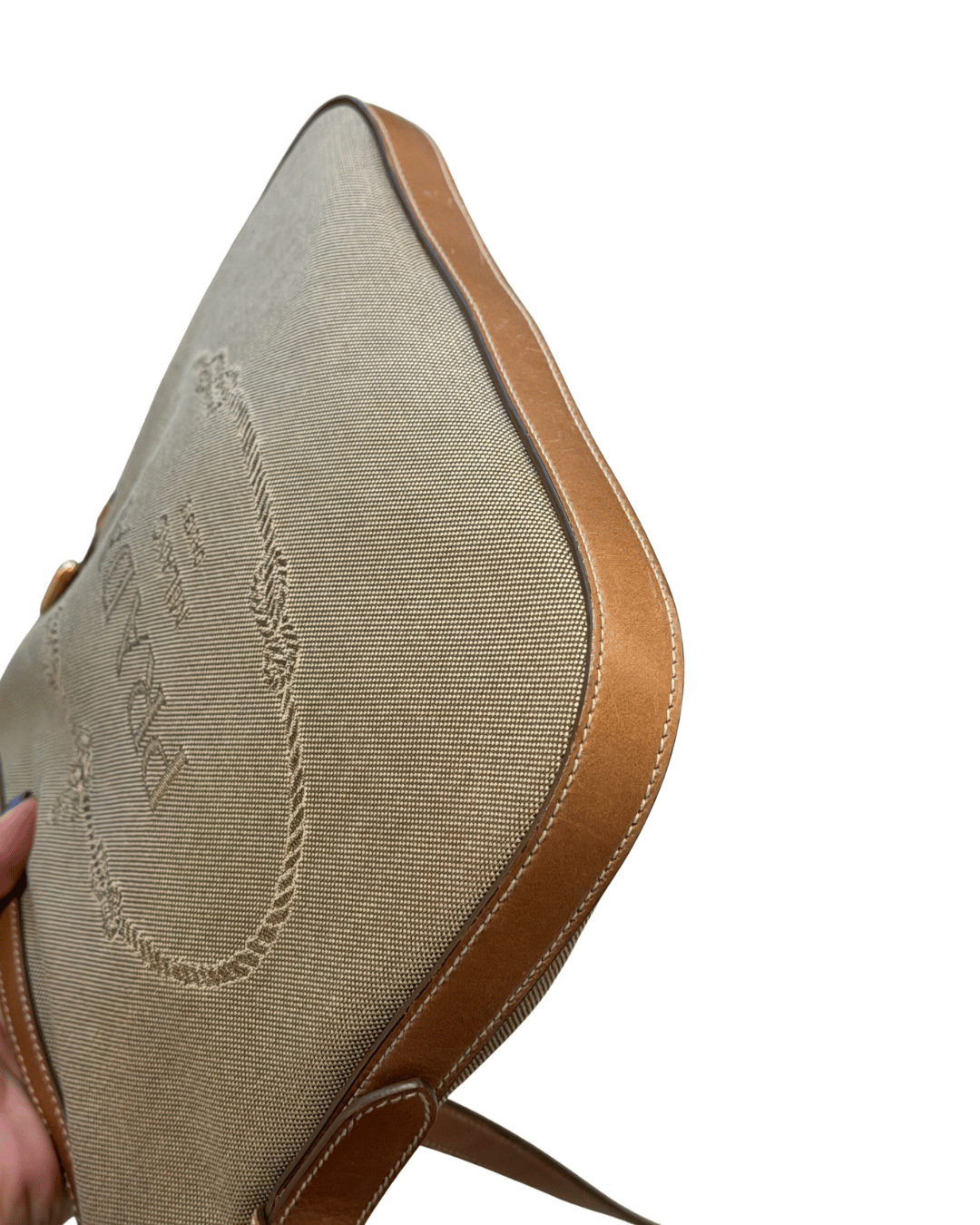 BORSA PRADA TRACOLLA TESSUTO BEIGE