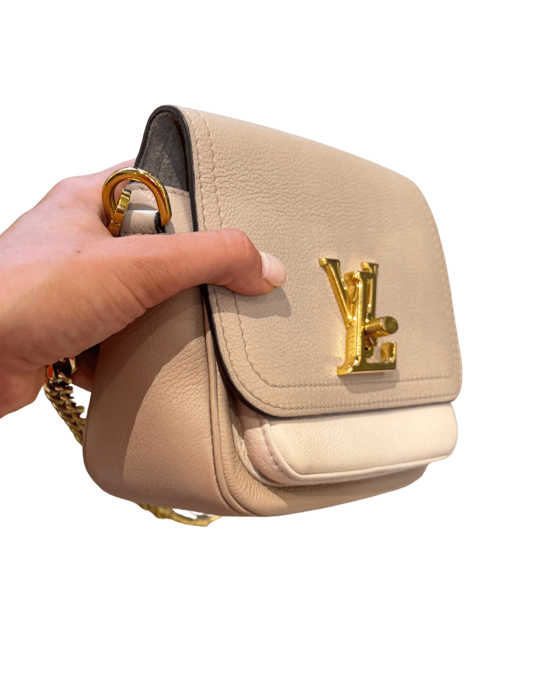 LOCKME EVER MINI LOUIS VUITTON TRICOLORE PELLE