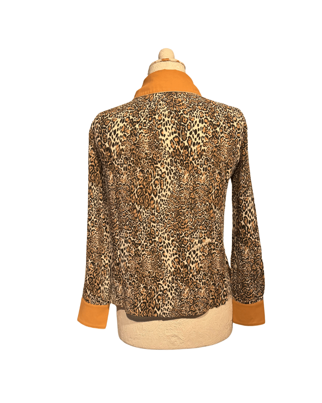CAMICIA MACULATA RIFINITURE BEIGE Tg 42