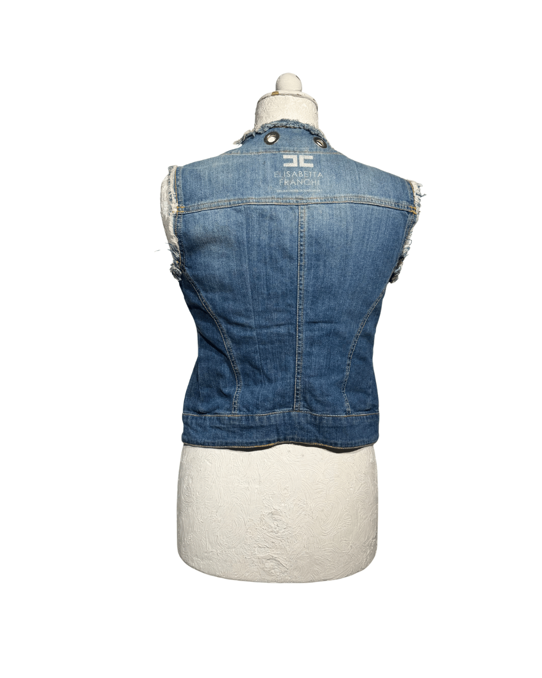 GILET DENIM ELISABETTA FRANCHI Tg 44