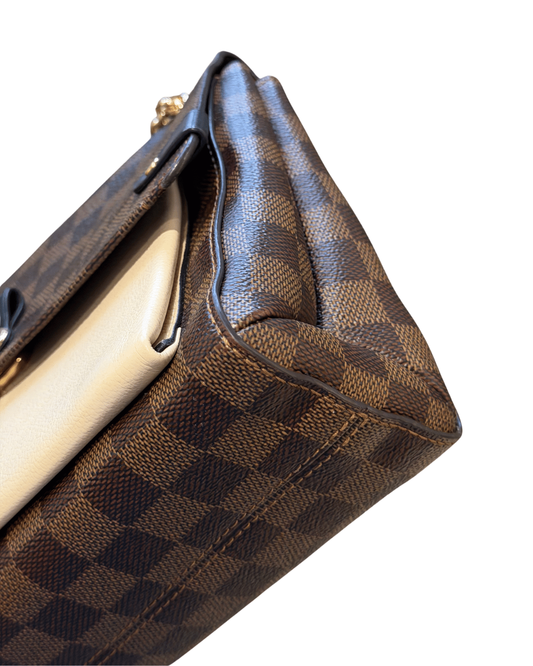 VAVIN PM LOUIS VUITTON DAMIER EBENE RIFINITURE CREMA