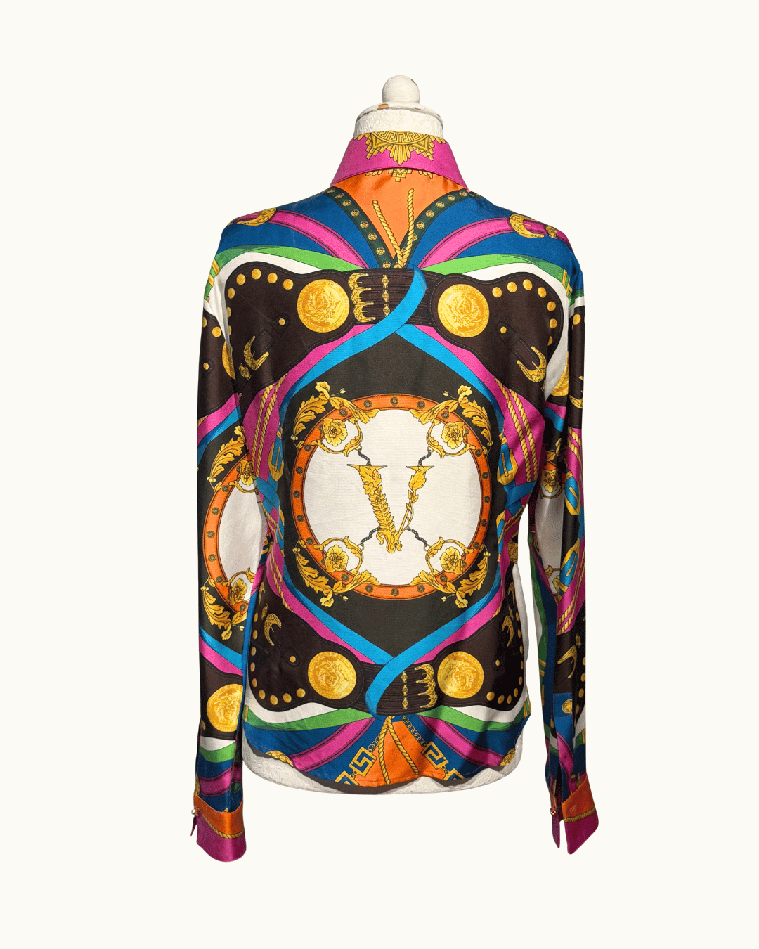 CAMICIA VERSACE BAROQUE MULTICOLOR Tg 42