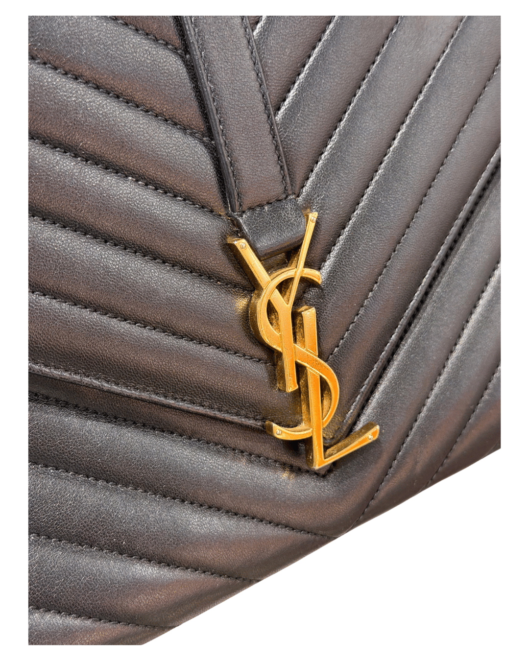 BORSA LINEA ENVELOPE YSL PELLE LISCIA NERA