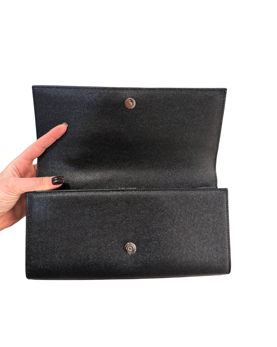 POCHETTE KATE A MANO PELLE NERA YSL