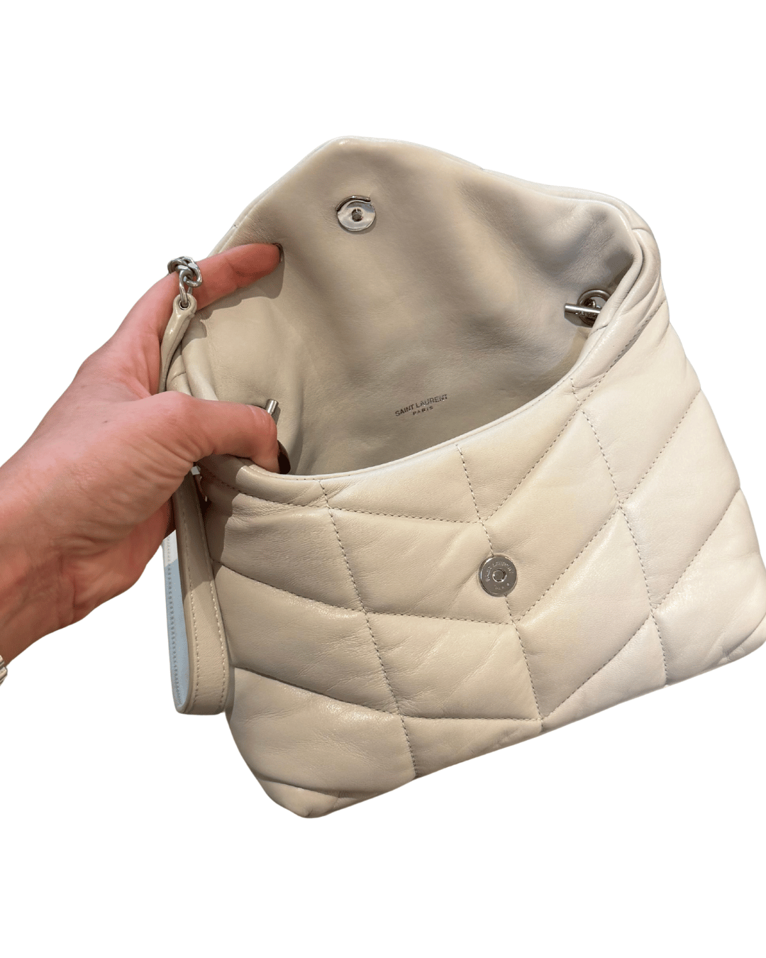PUFFER TOY YSL AVORIO