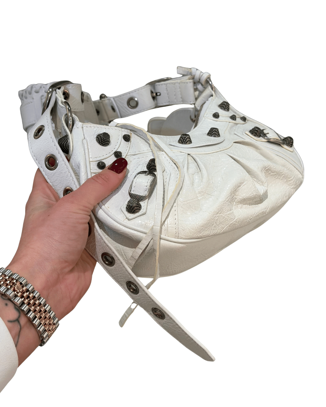 LE CAGOLE BALENCIAGA XS BIANCA