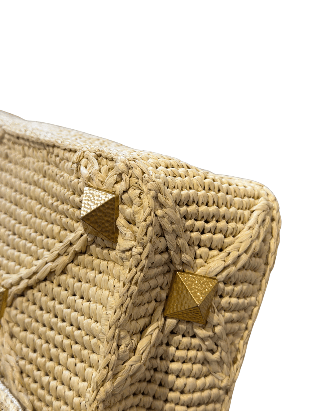 VALENTINO ROMAN STUD RAFFIA CON TRACOLLA MULTICOLOR