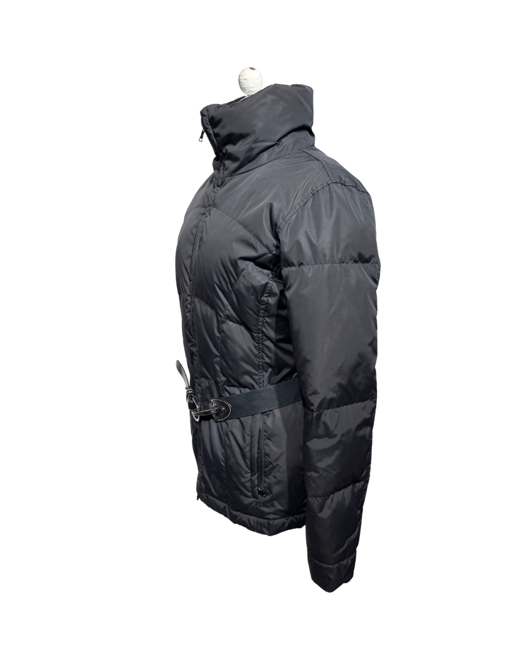 PIUMINO FAY NERO CON CINTURA