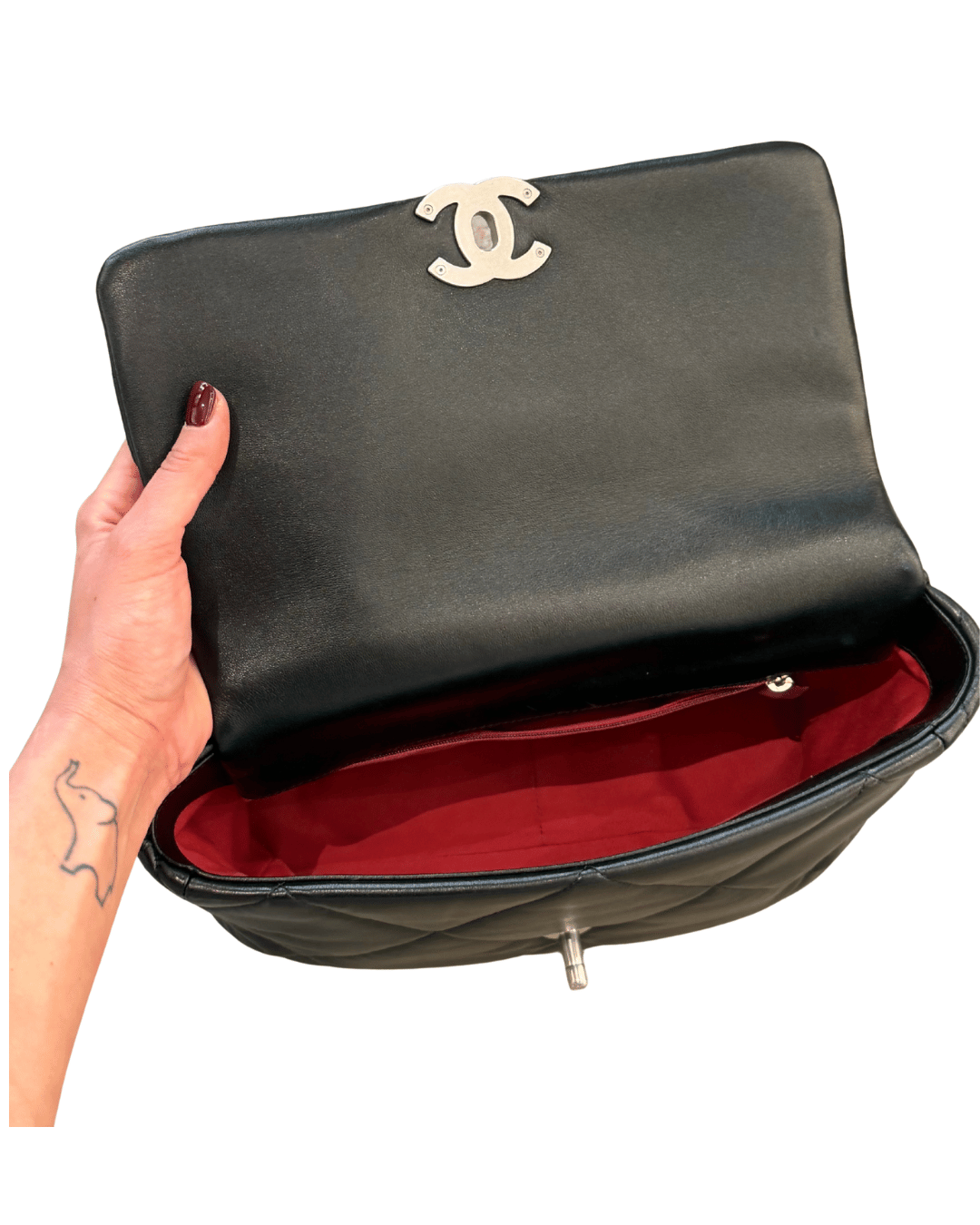 CHANEL 19 MISURA LARGE NERA