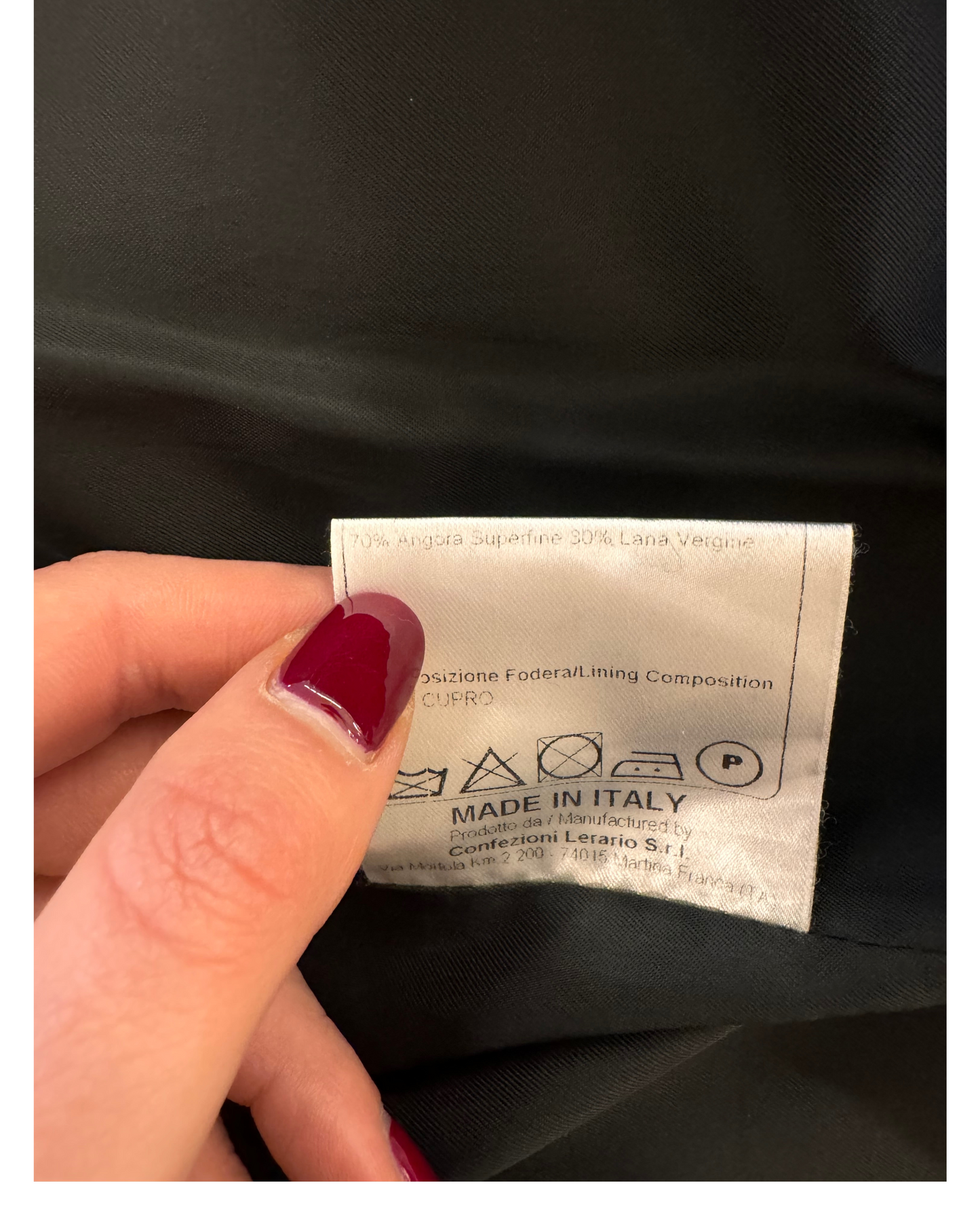 CAPPOTTO TAGLIATORE NERO
