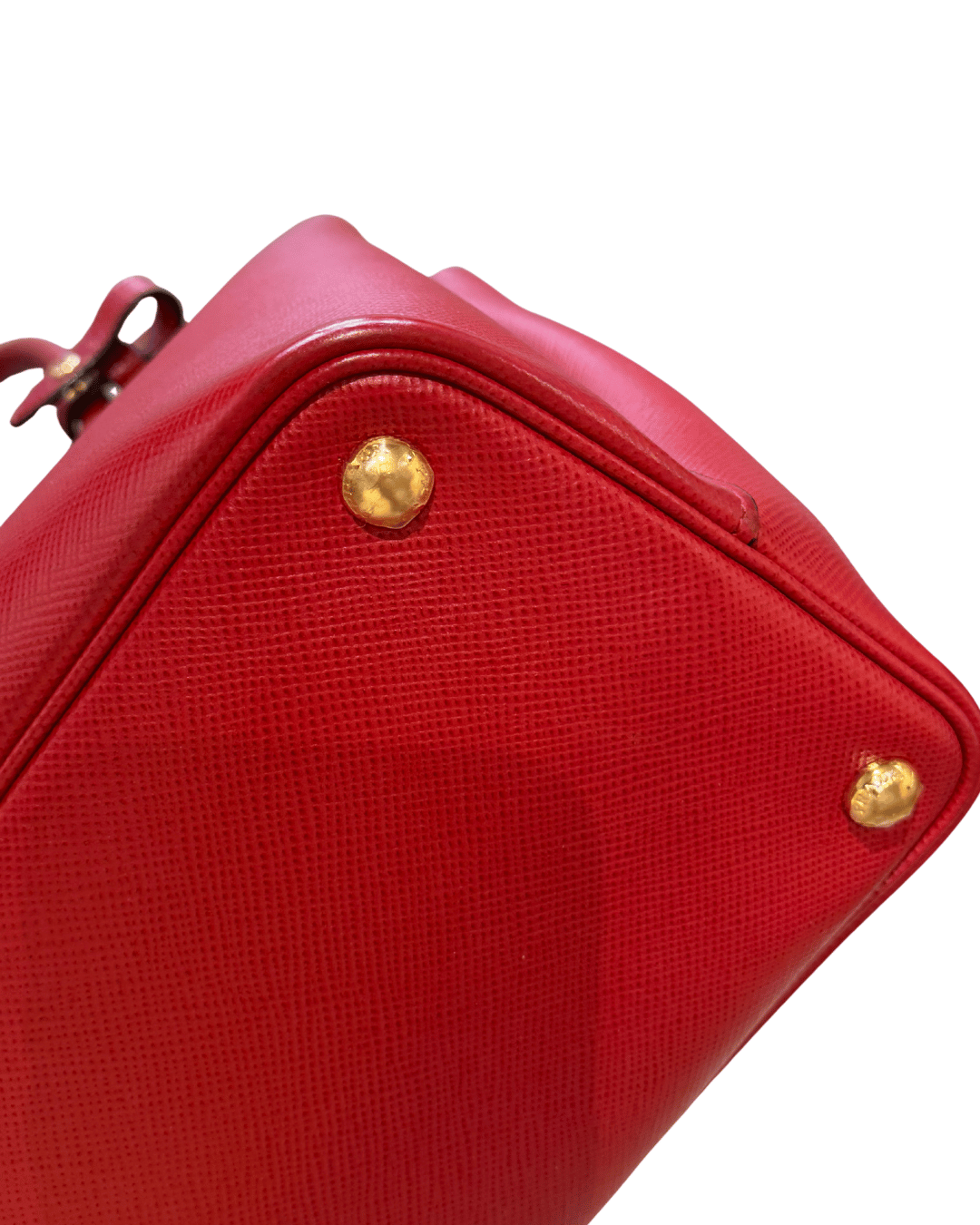 PRADA PELLE SAFFIANO ROSSA A MANO