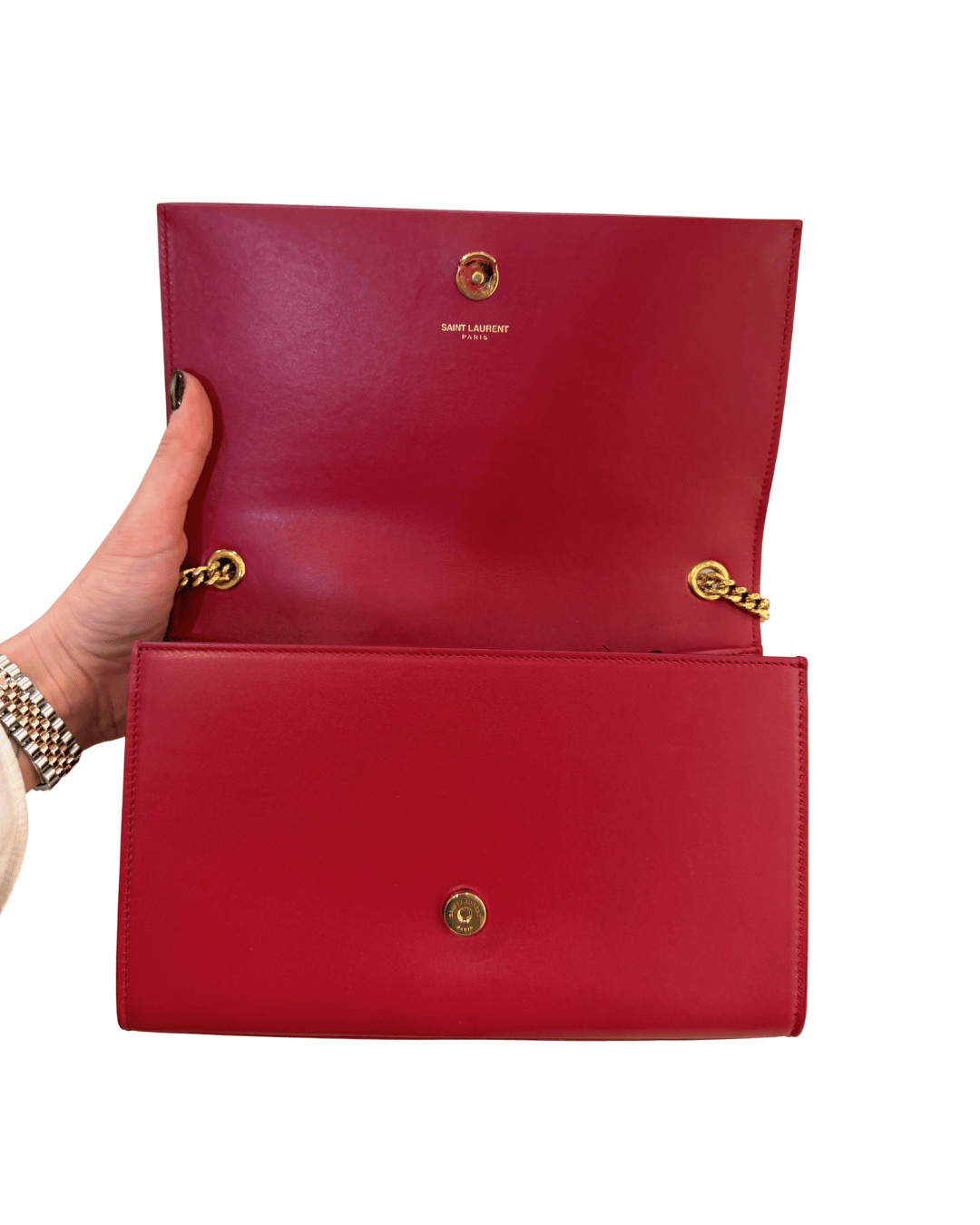 KATE MEDIA YSL PELLE LISCIA ROSSA