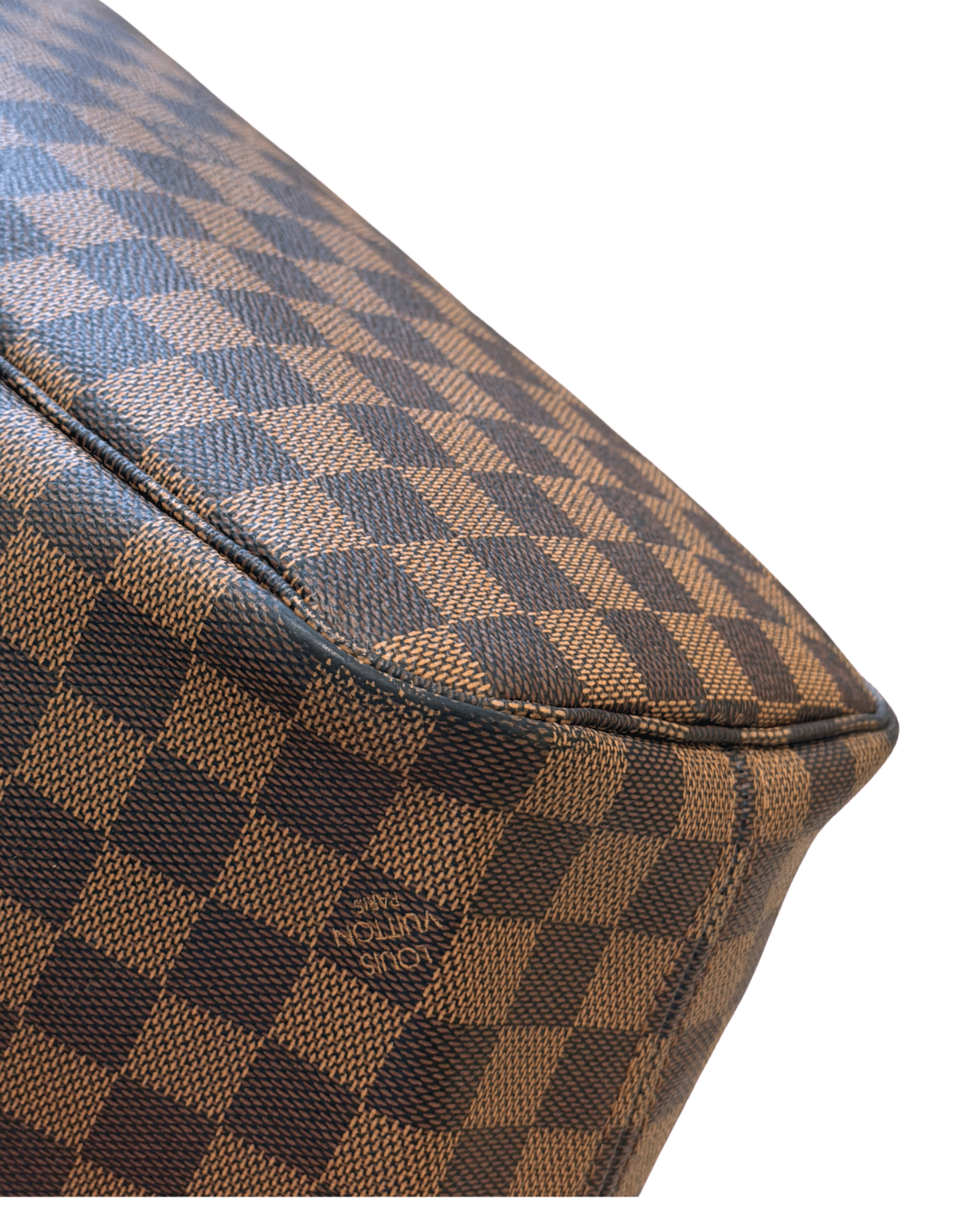NEVERFULL MM DAMIER EBENE INTERNO ROSSO