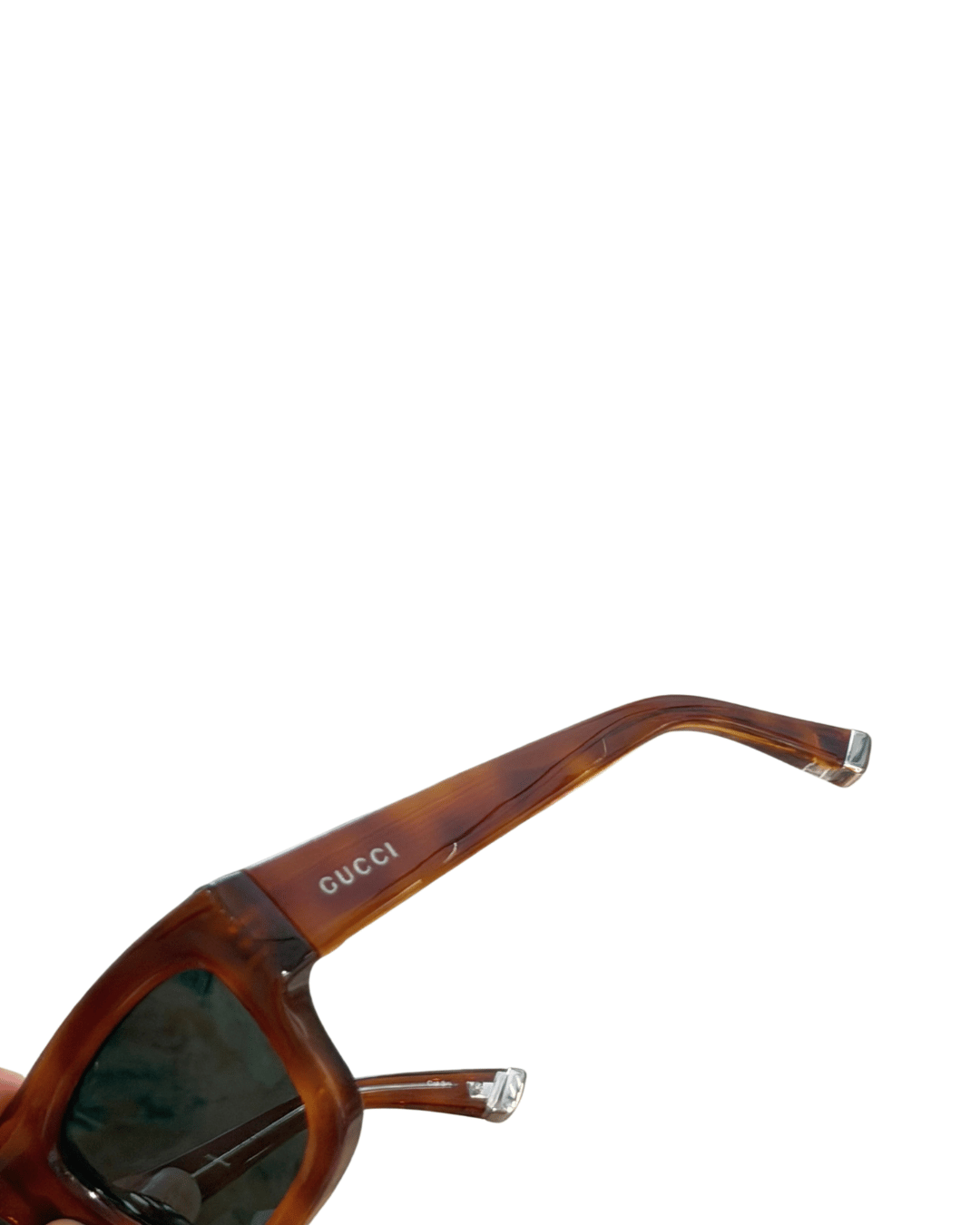 OCCHIALI GUCCI RETTANGOLARI COGNAC TARTARUGATI