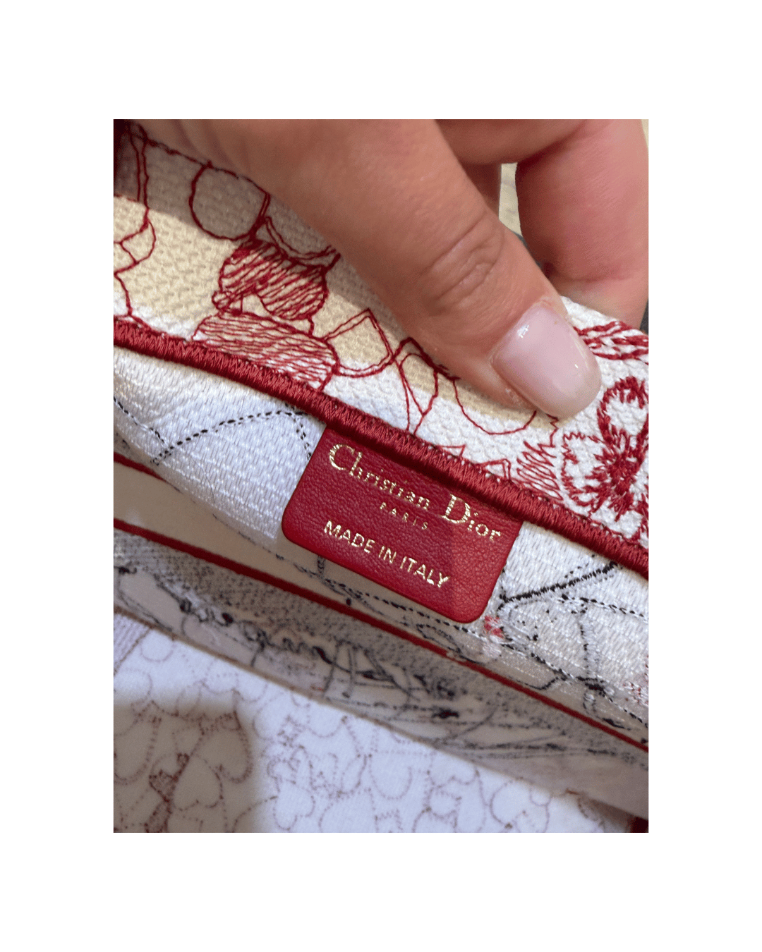 DIOR BOOK TOTE D-ROYAUME D'AMOUR