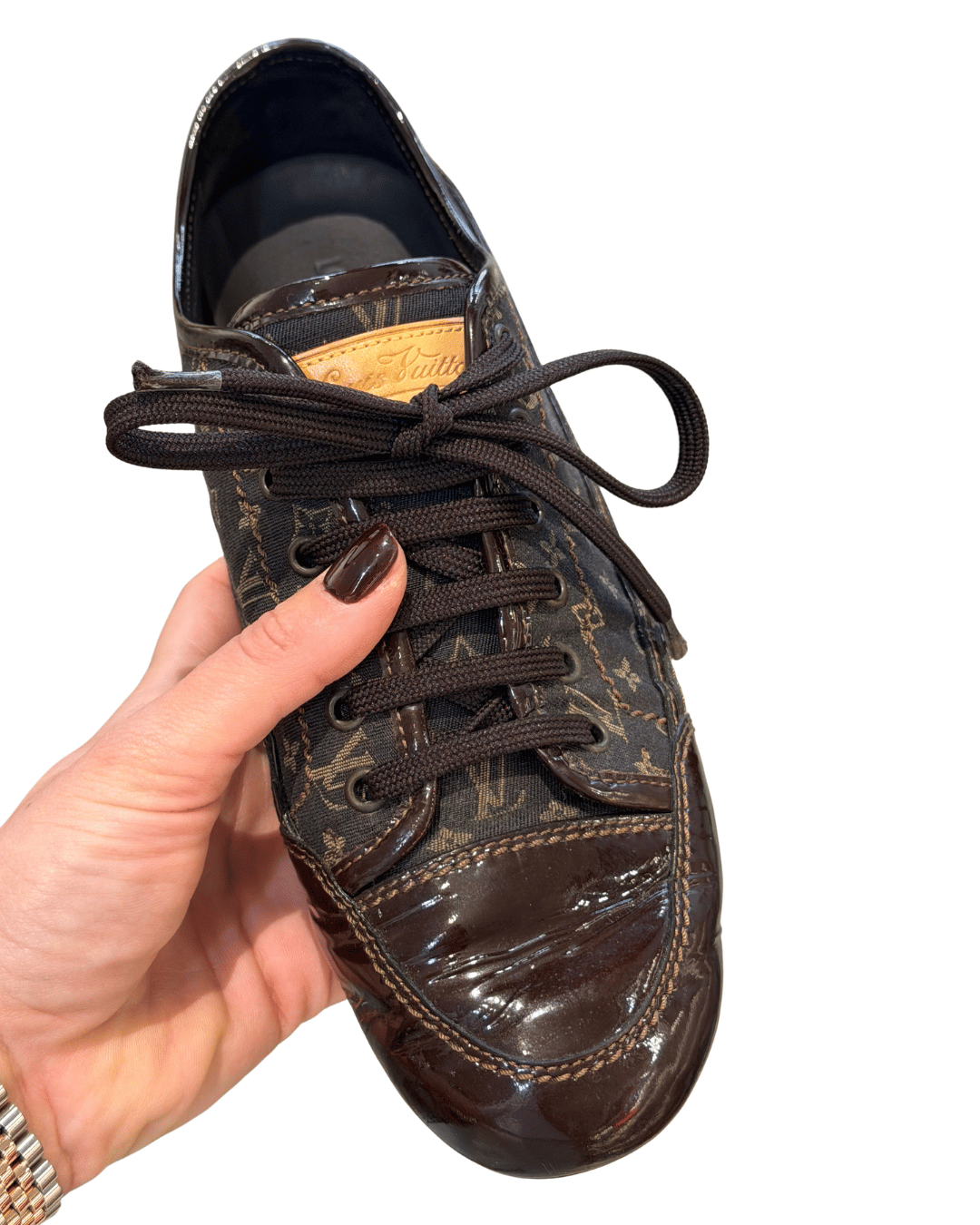 SNEAKERS LOUIS VUITTON MONOGRAM E RIFINITURE VERNICE
