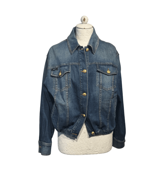 GIACCA JEANS BALMAIN BOTTONI DORATI Tg S