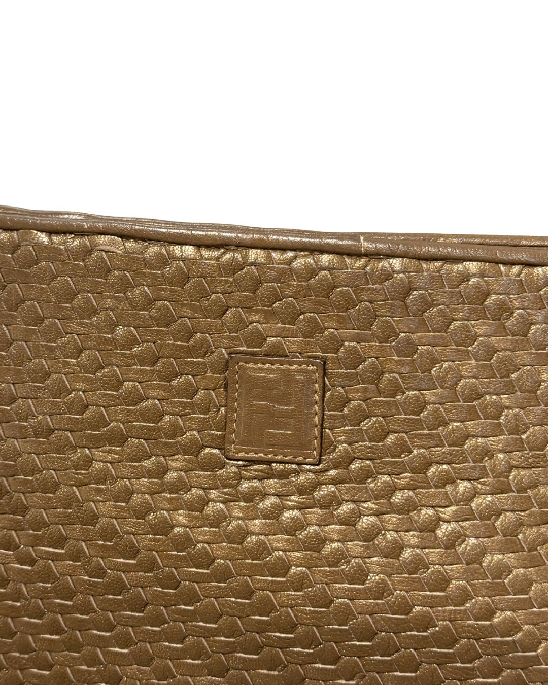 TRACOLLA VINTAGE FENDI PELLE INTRECCIATA