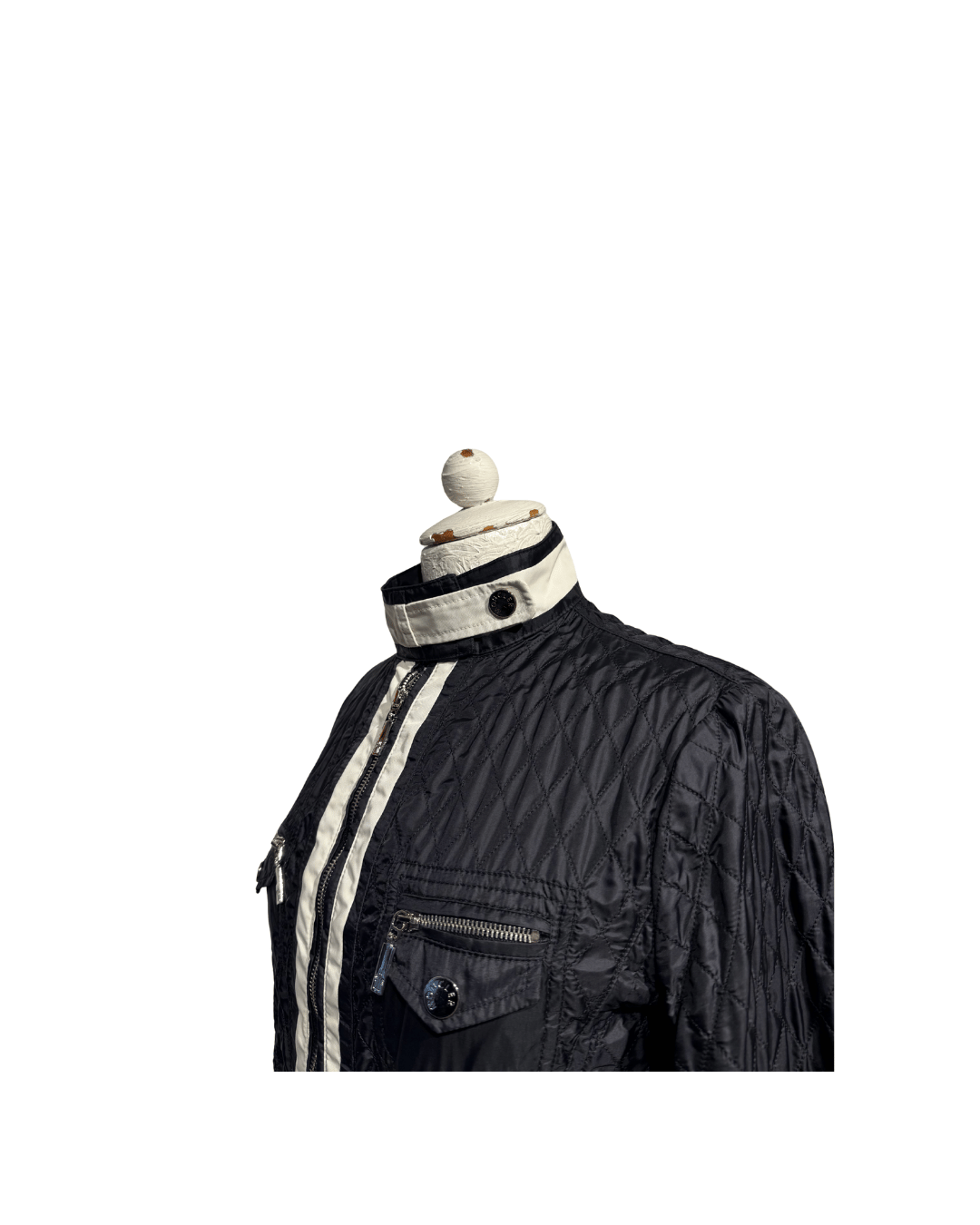 GIACCA BICOLORE MONCLER BIANCA E NERA