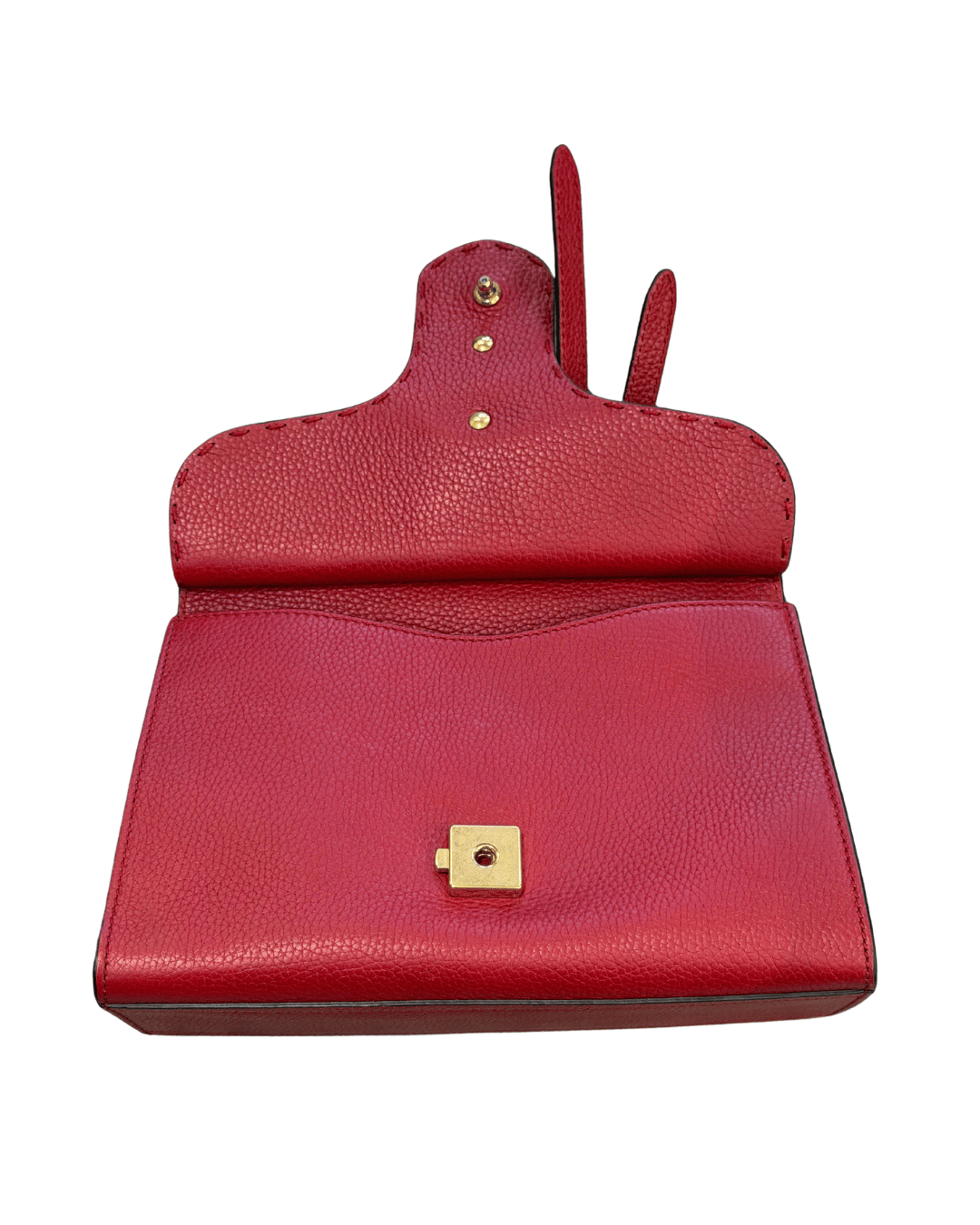 BORSA GUCCI ROSSA CON IMPUNTURE