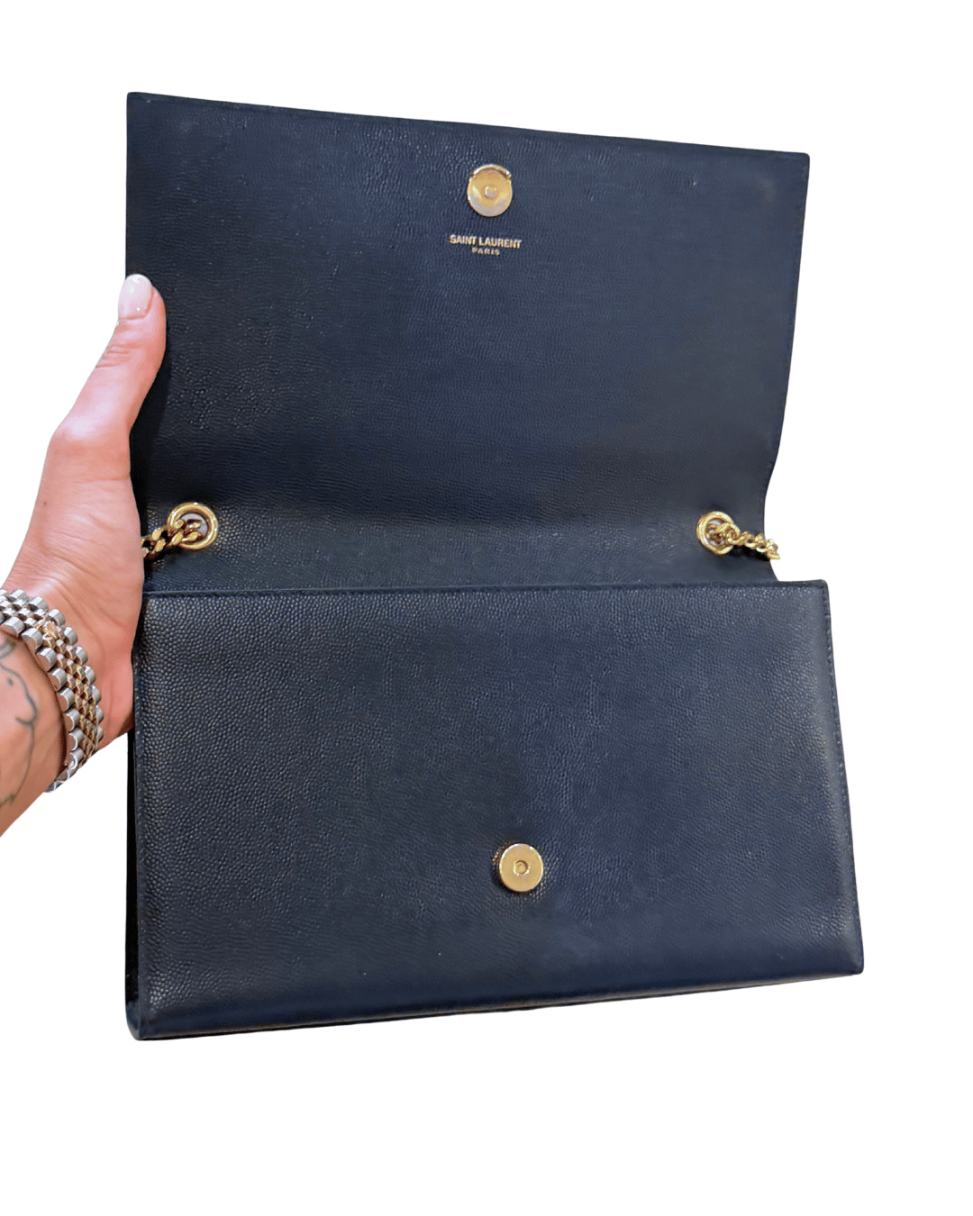 KATE YSL MEDIA BLU NOTTE HARDWARE DORATO